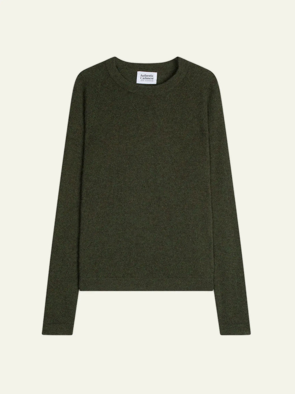 ECRIN Pullover Rundhalsausschnitt Khaki meliert