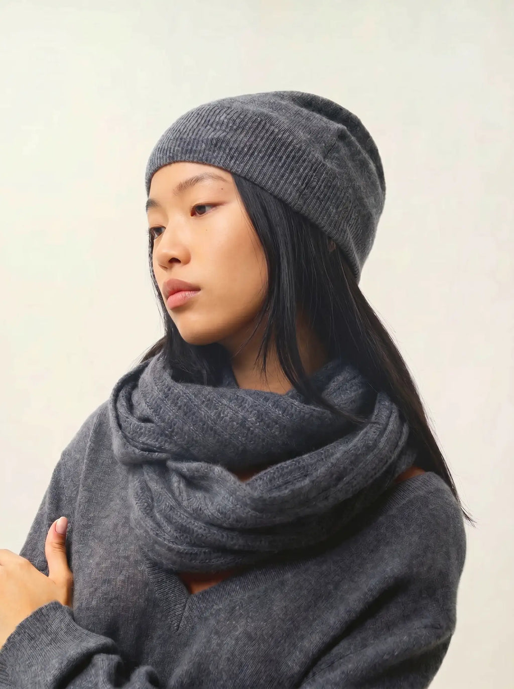 MANTI beanie heather charcoal