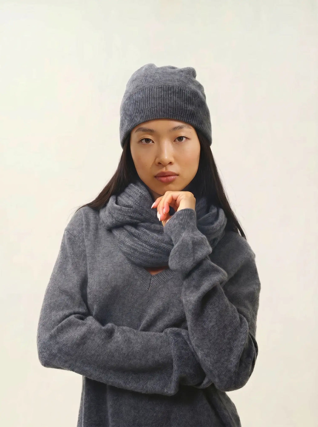 MANTI beanie heather charcoal