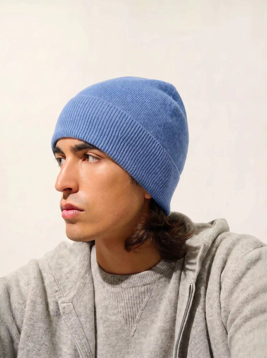 MANTI Mütze Himmelblau
