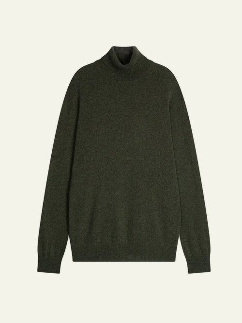 BANGE sweater turtleneck heather khaki