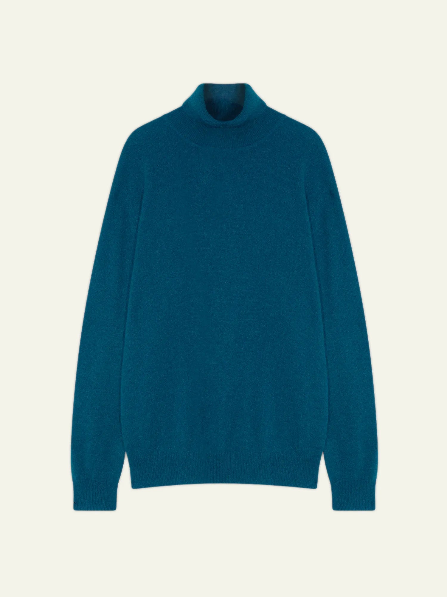 BANGE Pullover Rollkragen Pfauenblau