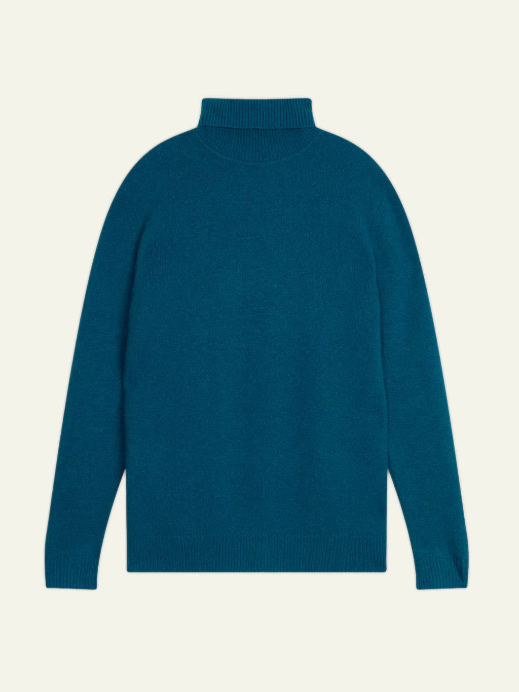 MARTIN sweater turtleneck 4 ply peacock