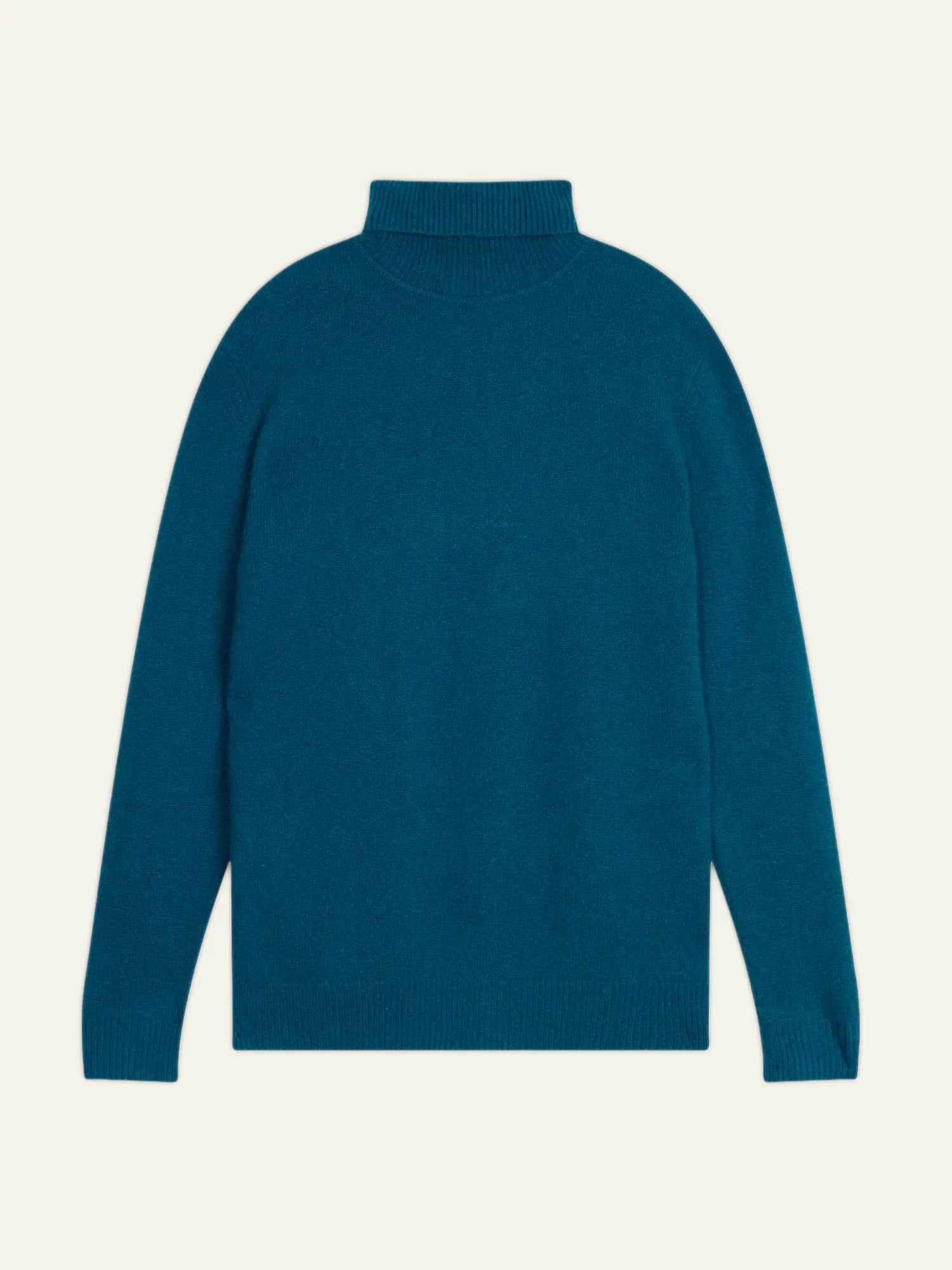MARTIN sweater turtleneck 4 ply peacock