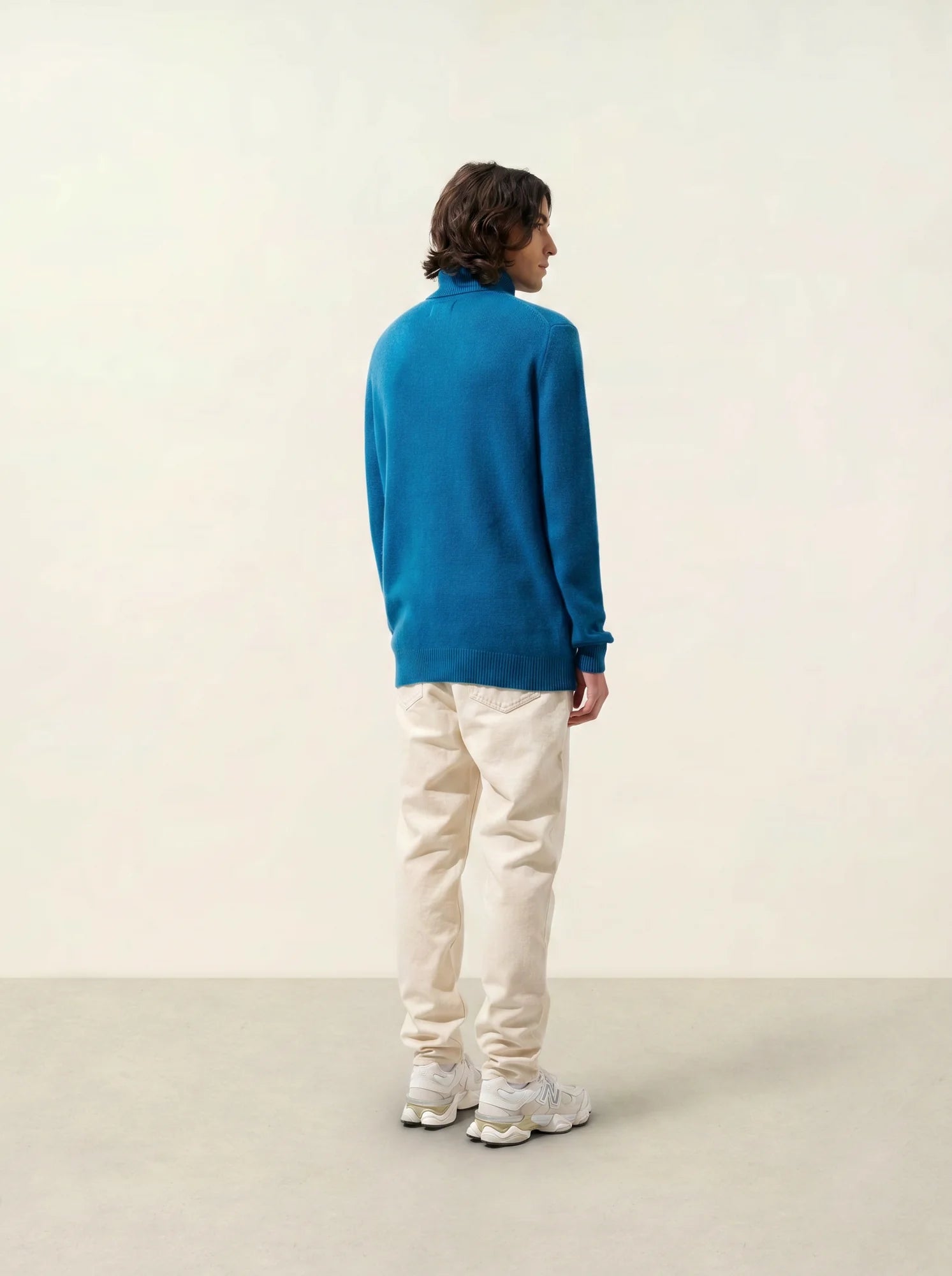MARTIN sweater turtleneck 4 ply peacock