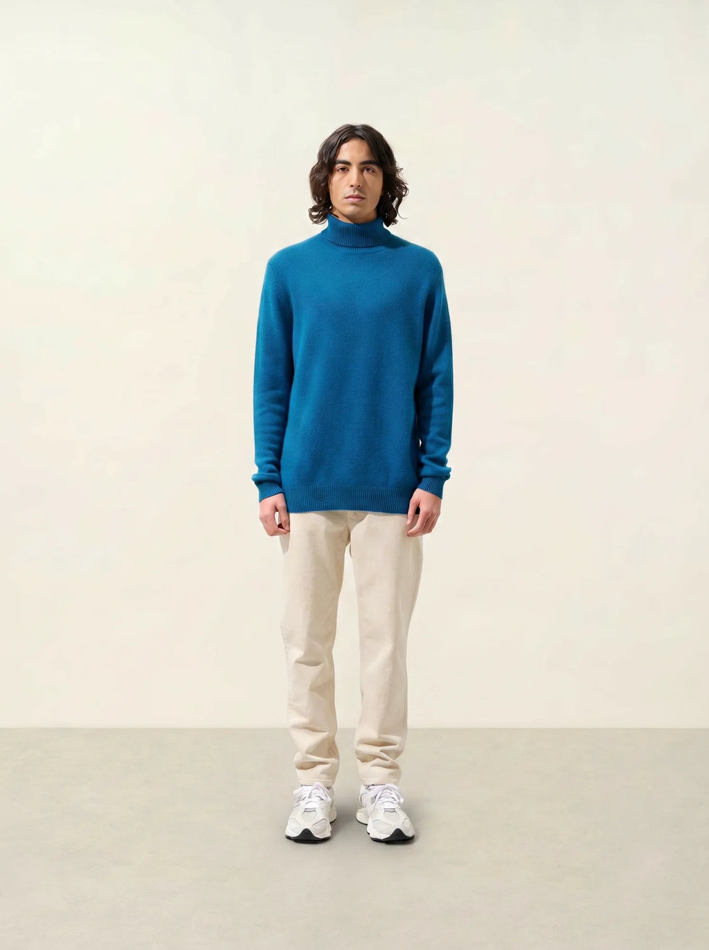 MARTIN sweater turtleneck 4 ply peacock