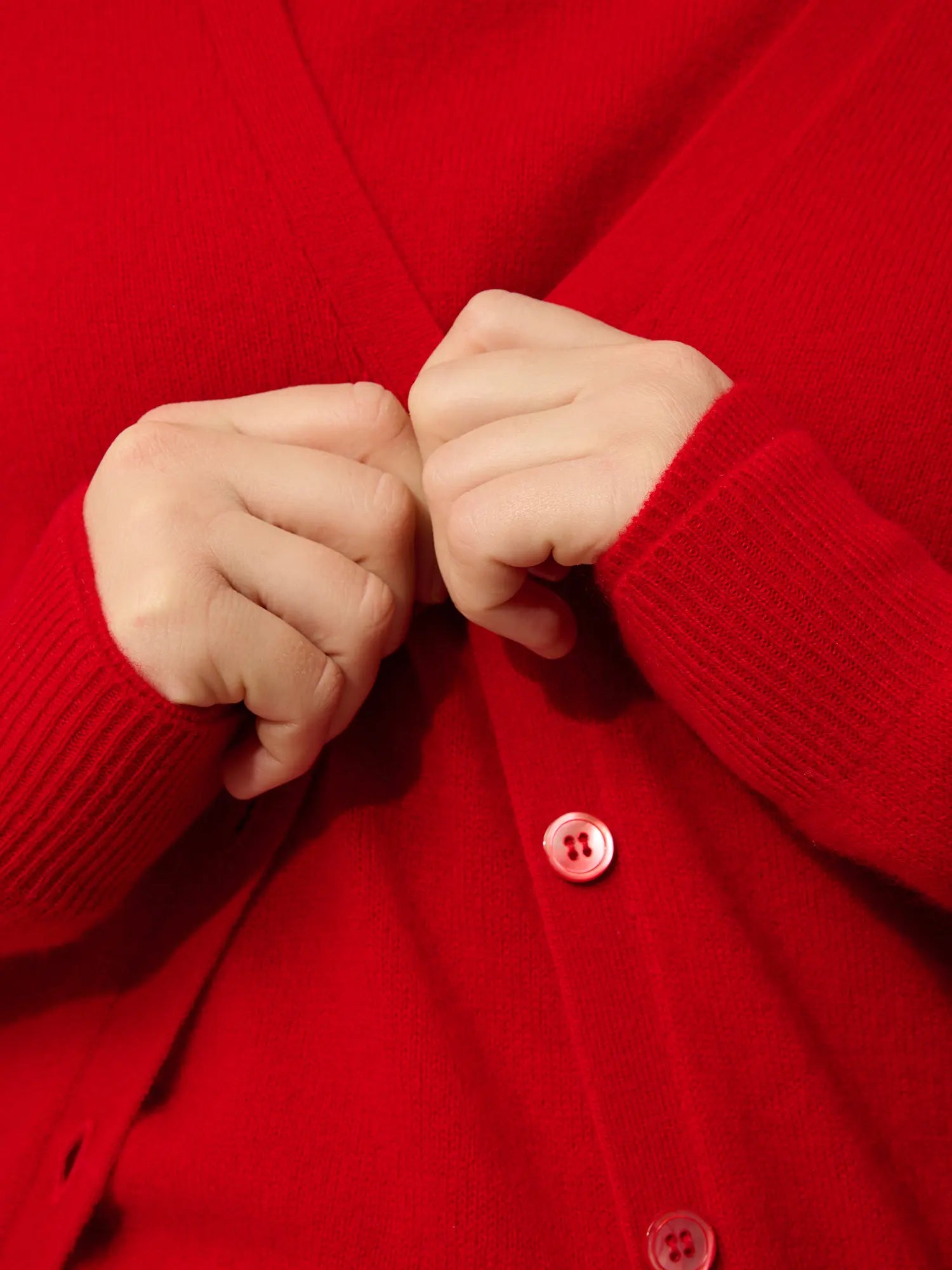 CIMET Cardigan V-Neck Red