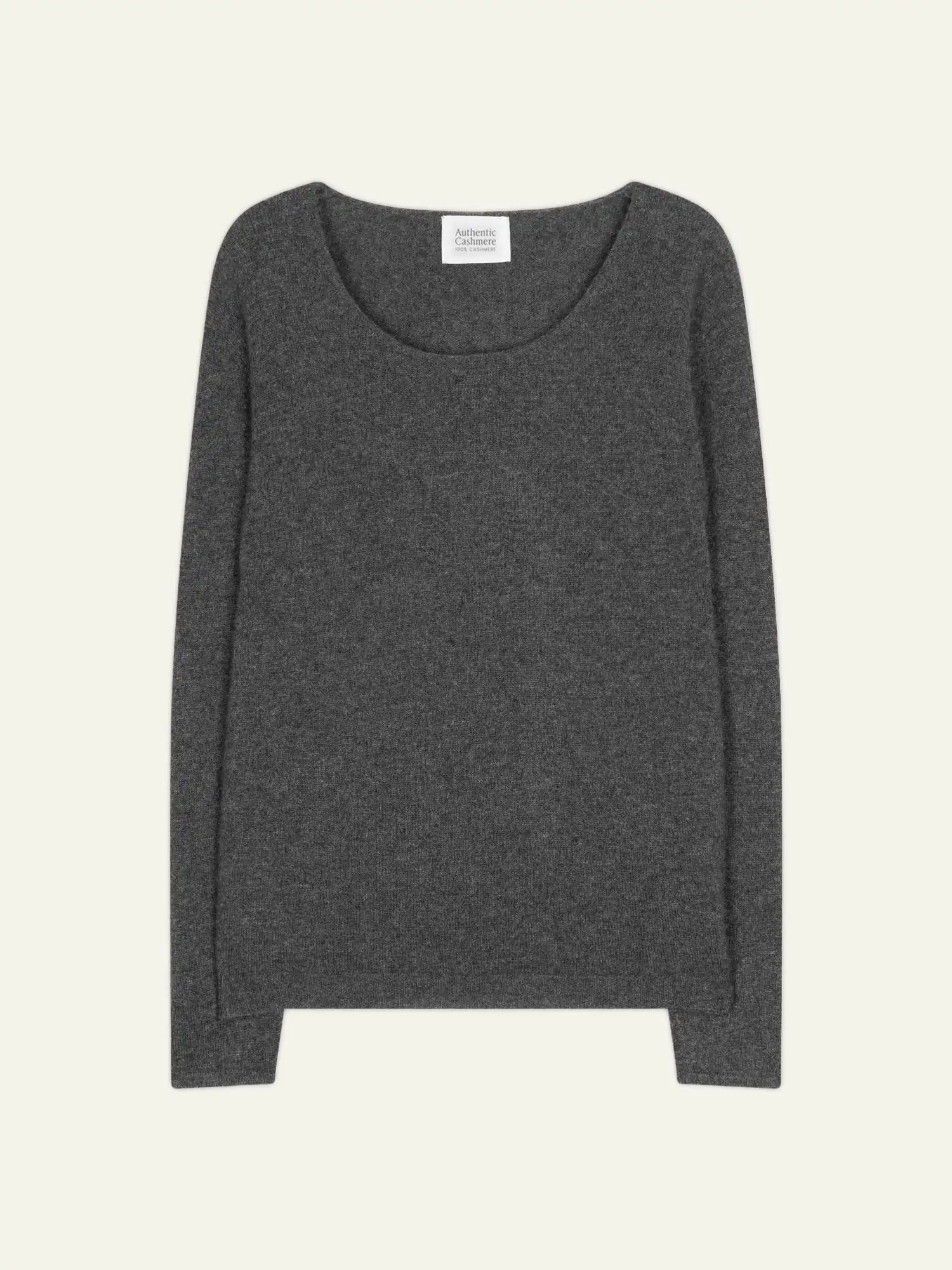 LANFON sweater crew neck heather charcoal