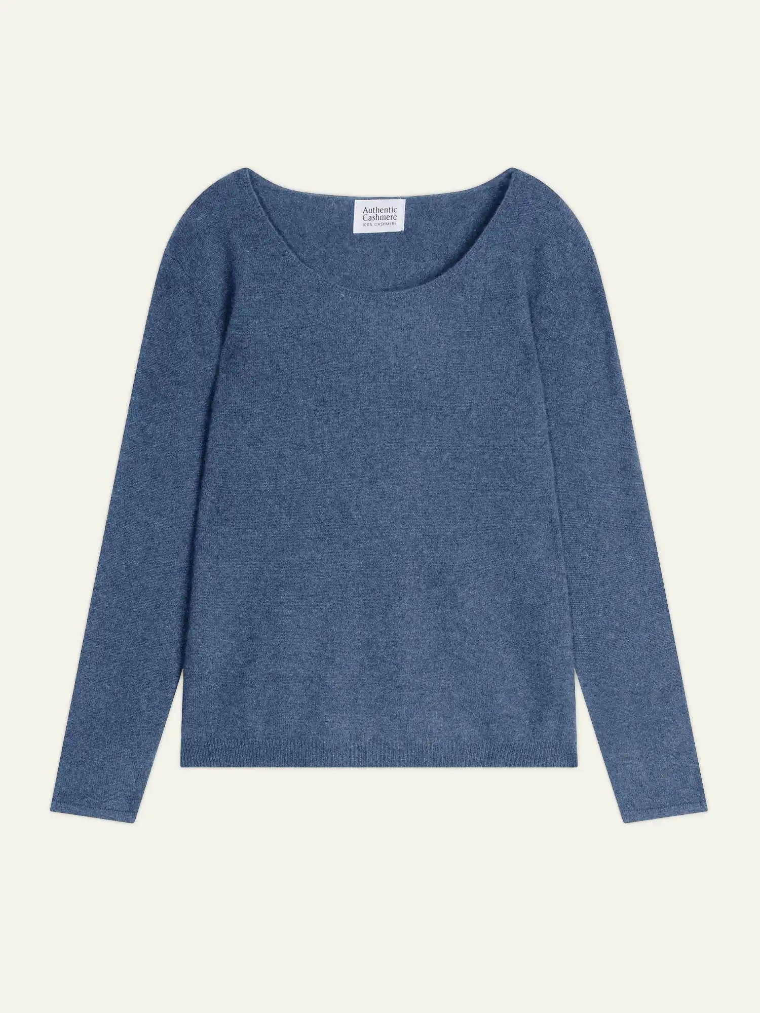 LANFON sweater crew neck denim blue