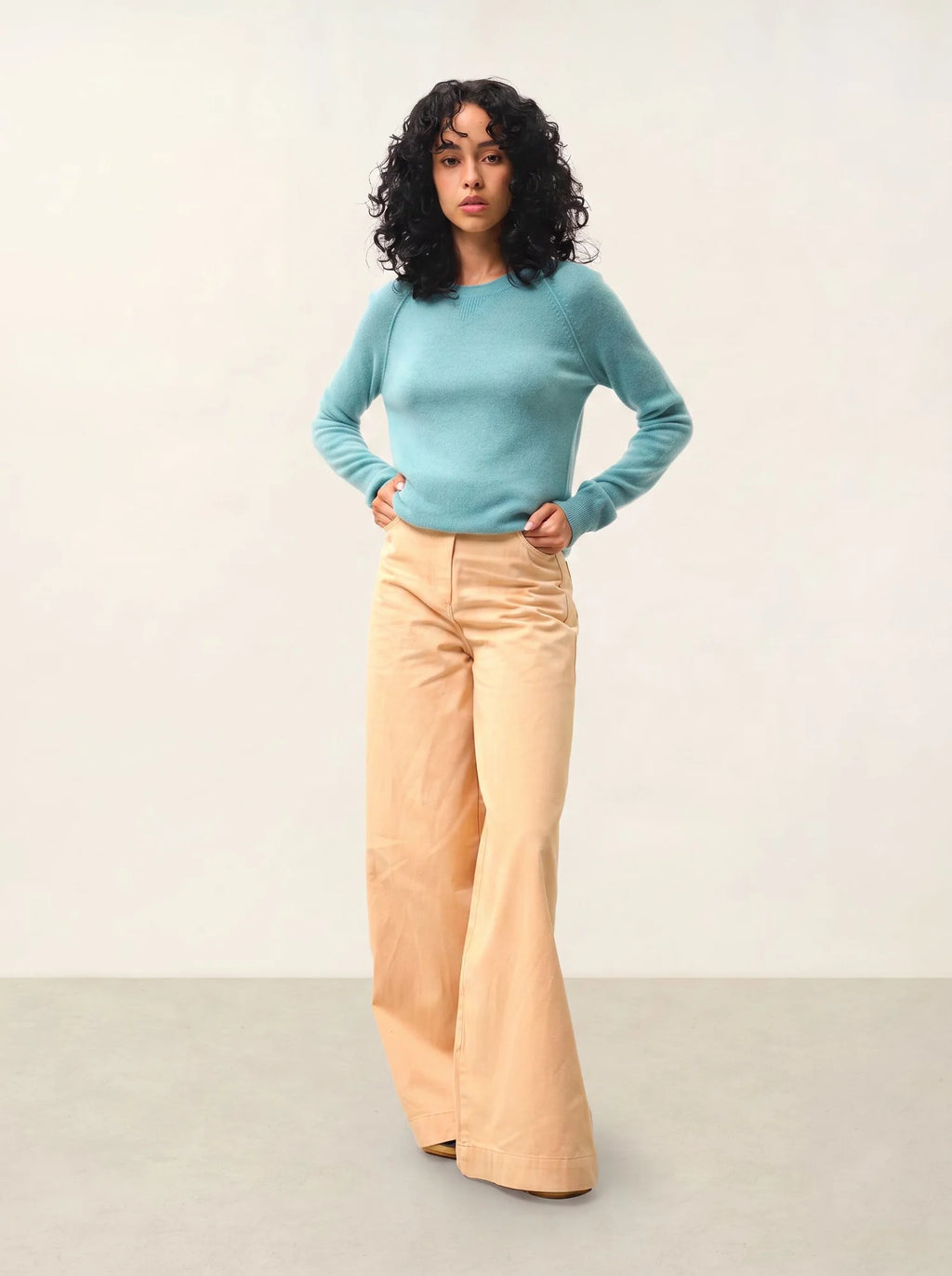ETRET Sweater Crew Neck Heather Green
