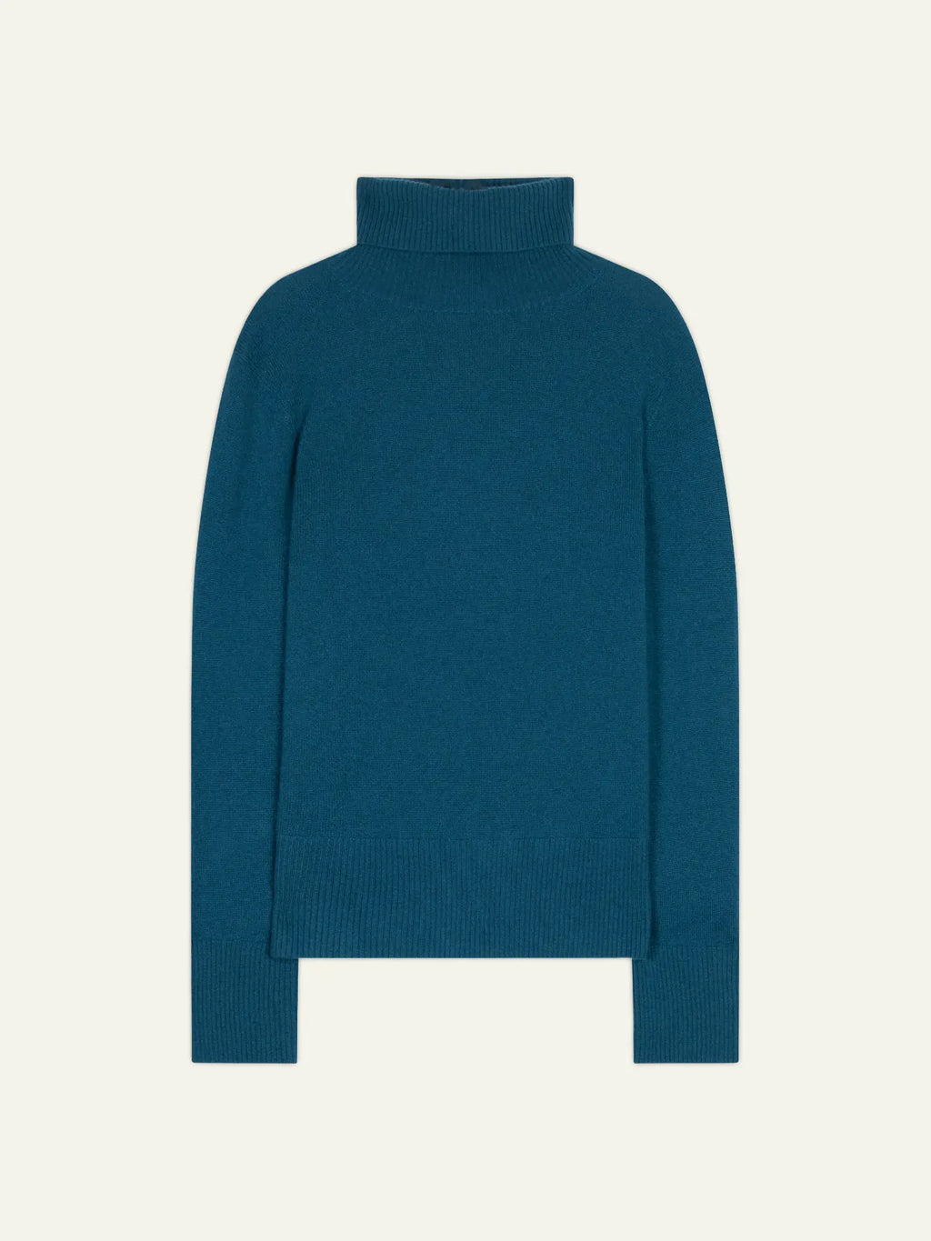 FORNET Pullover Rollkragen Pfauenblau