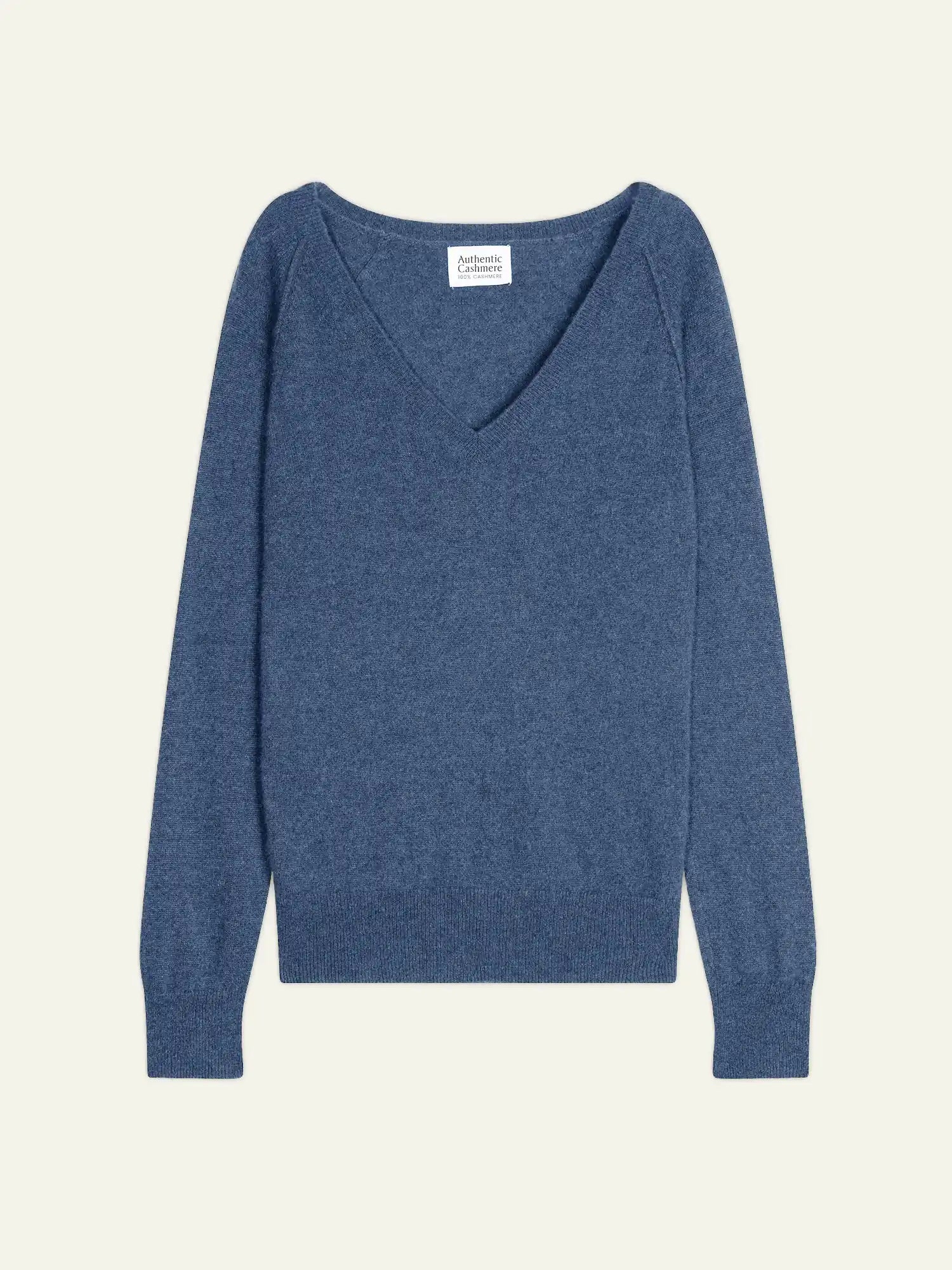 GIUSALET sweater v-neck denim blue