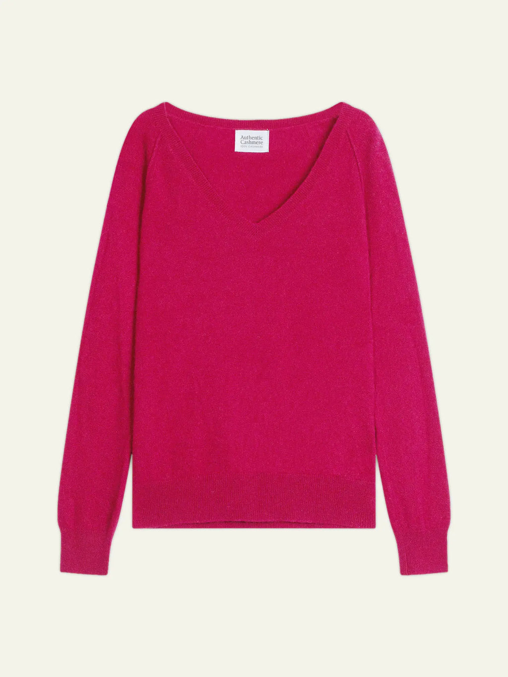 GIUSALET Pullover V-Ausschnitt Fuchsia