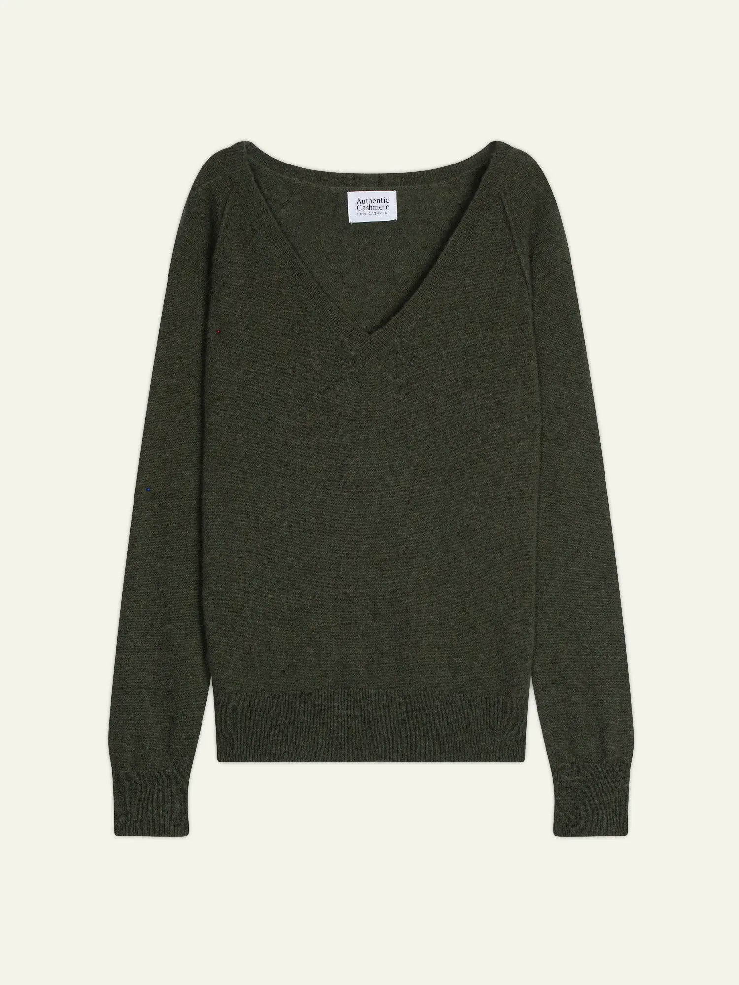 GIUSALET sweater v-neck heather khaki