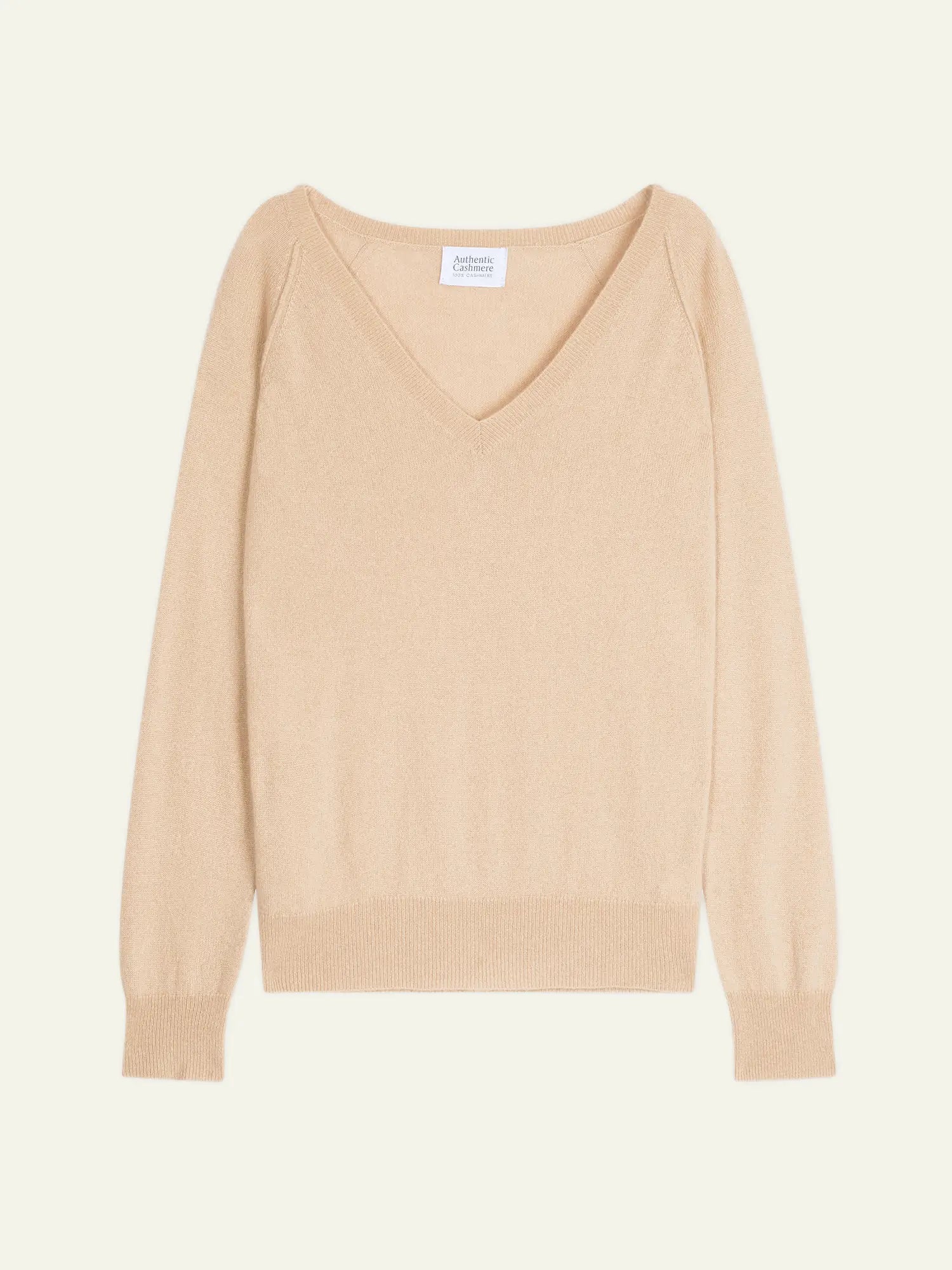 GIUSALET sweater v-neck sand