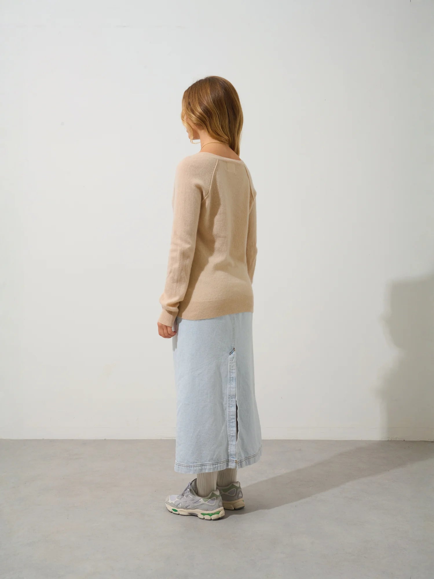 GIUSALET sweater v-neck sand
