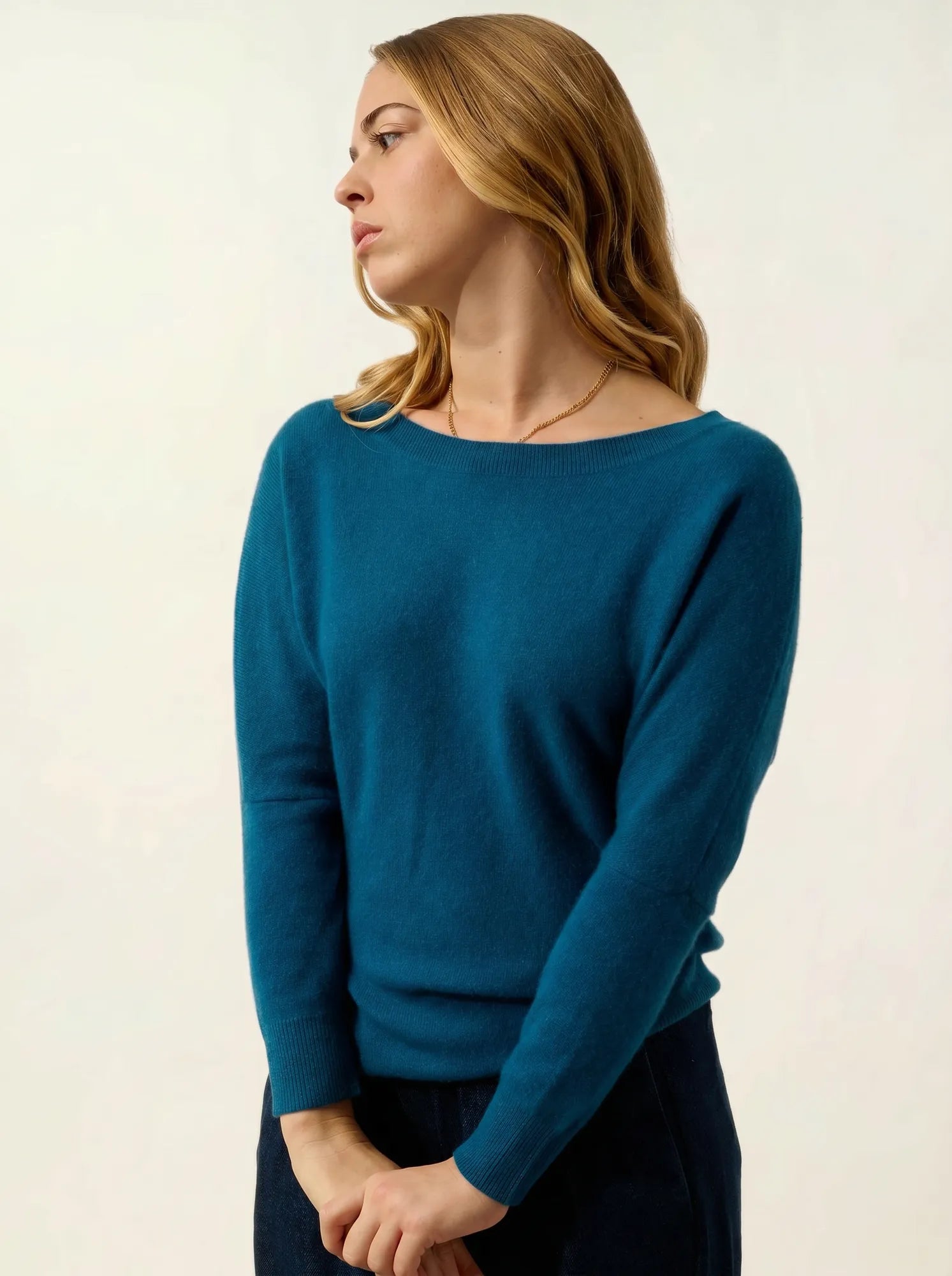 GOLÉON sweater batwing peacock