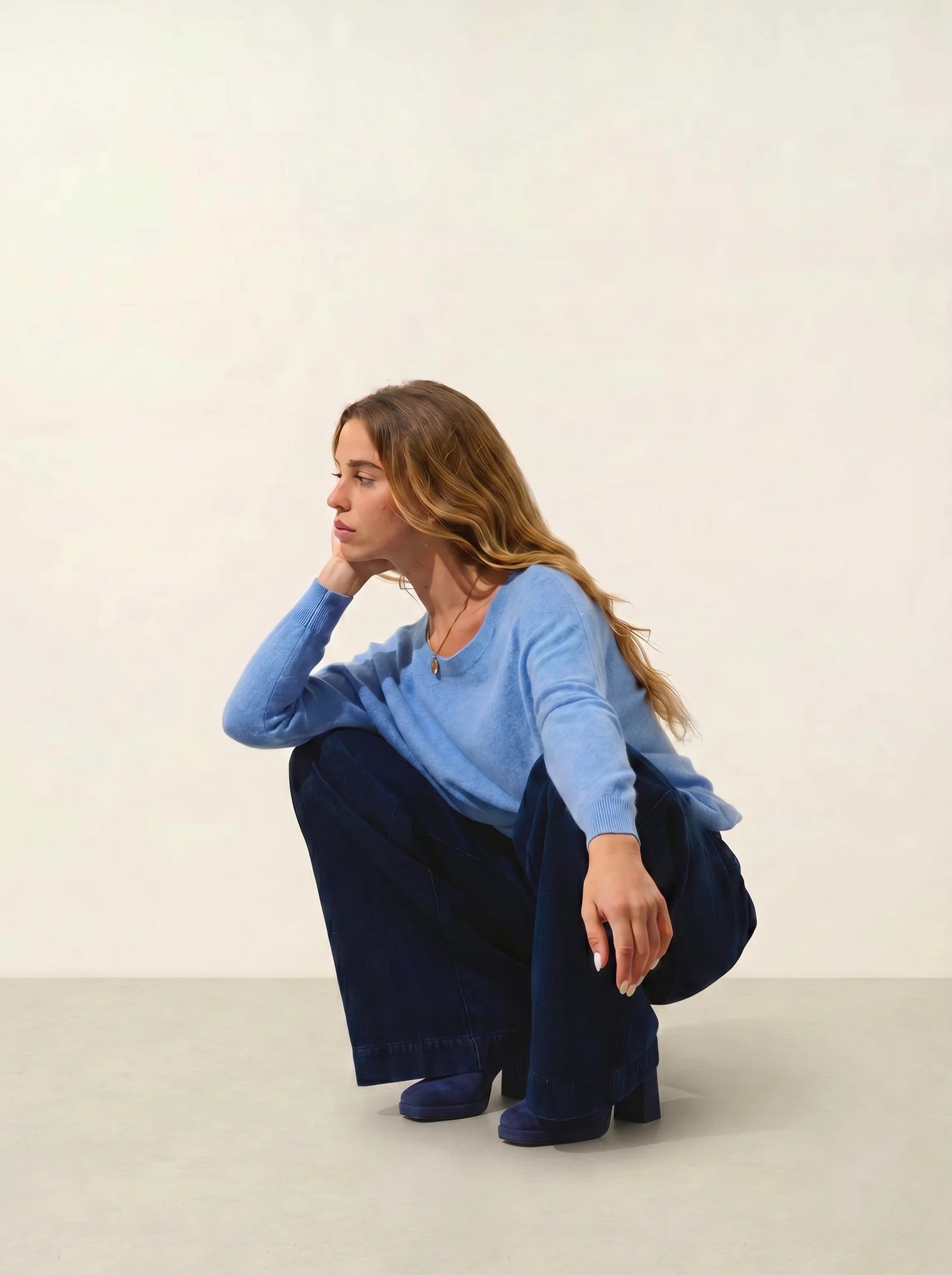 GOLÉON sweater batwing sky