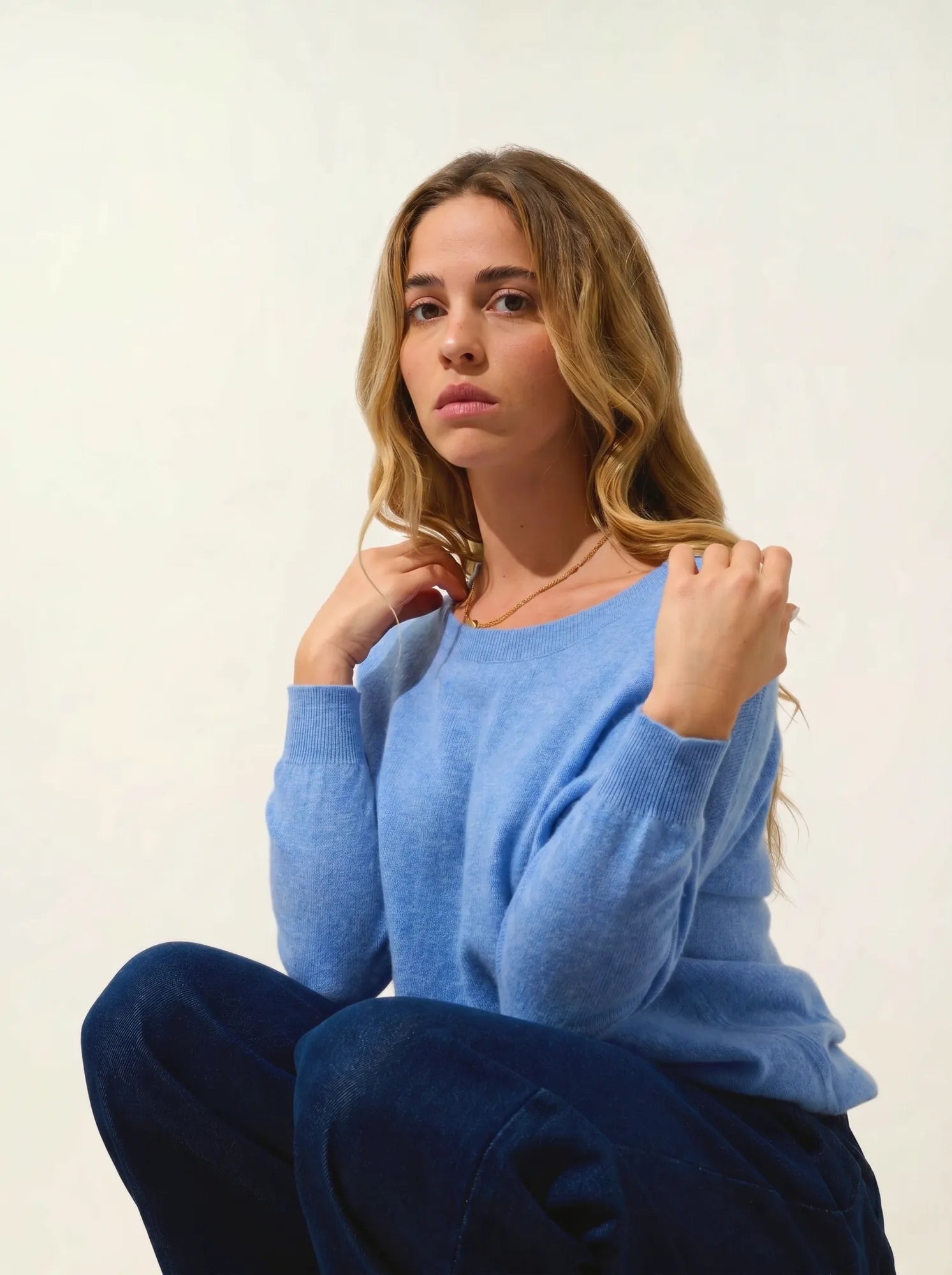 GOLÉON sweater batwing sky