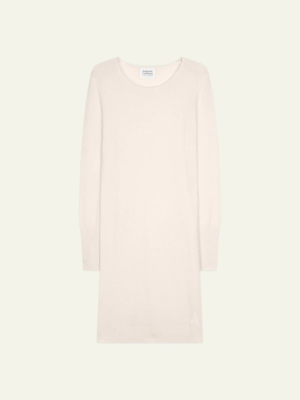 ARMET robe col rond ivoire