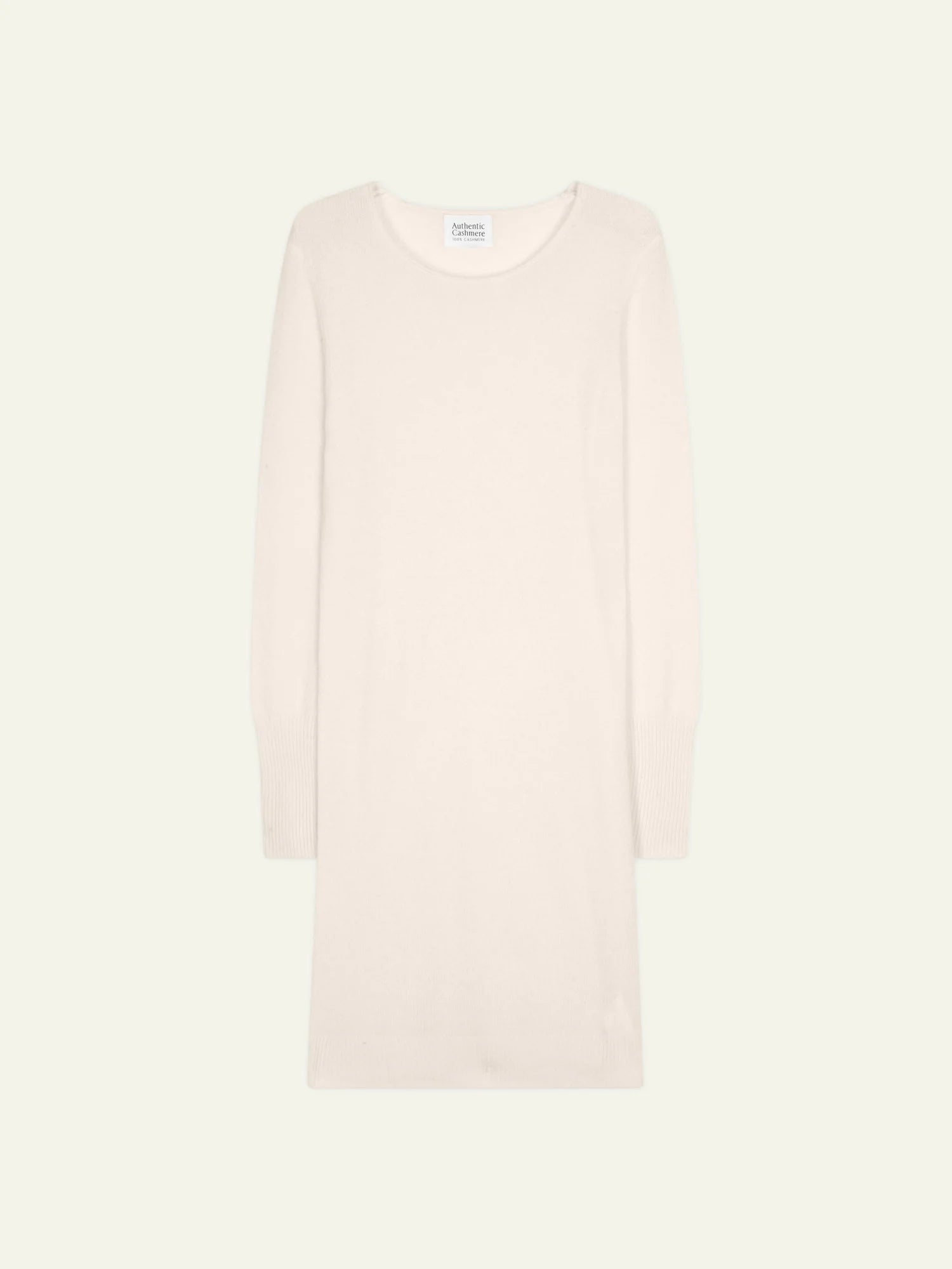 ARMET robe col rond ivoire