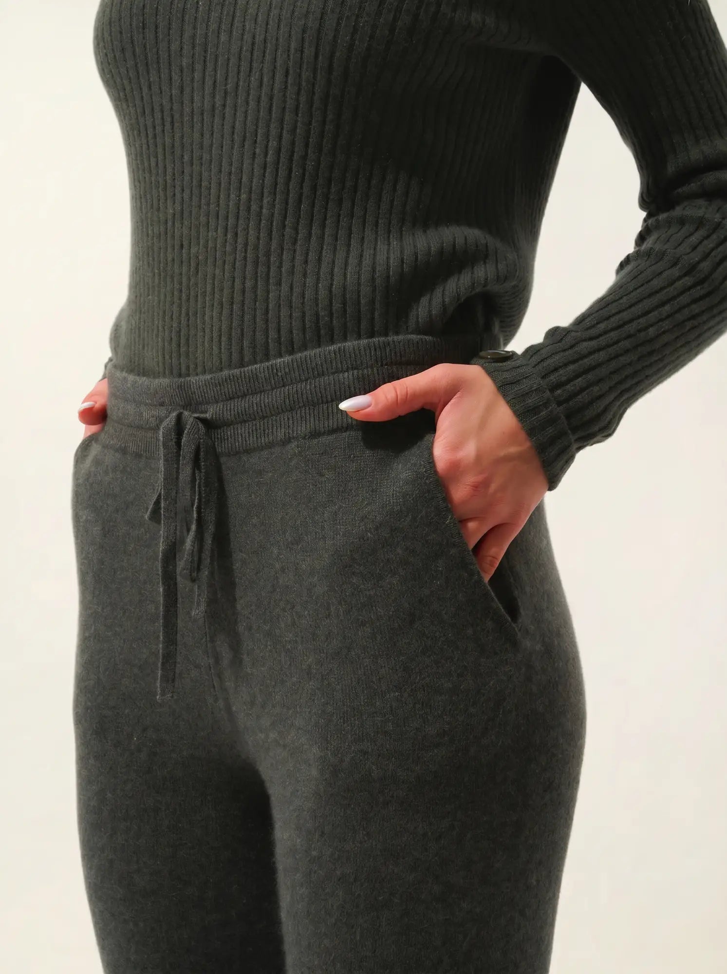 FERRAND jogging kaki chiné