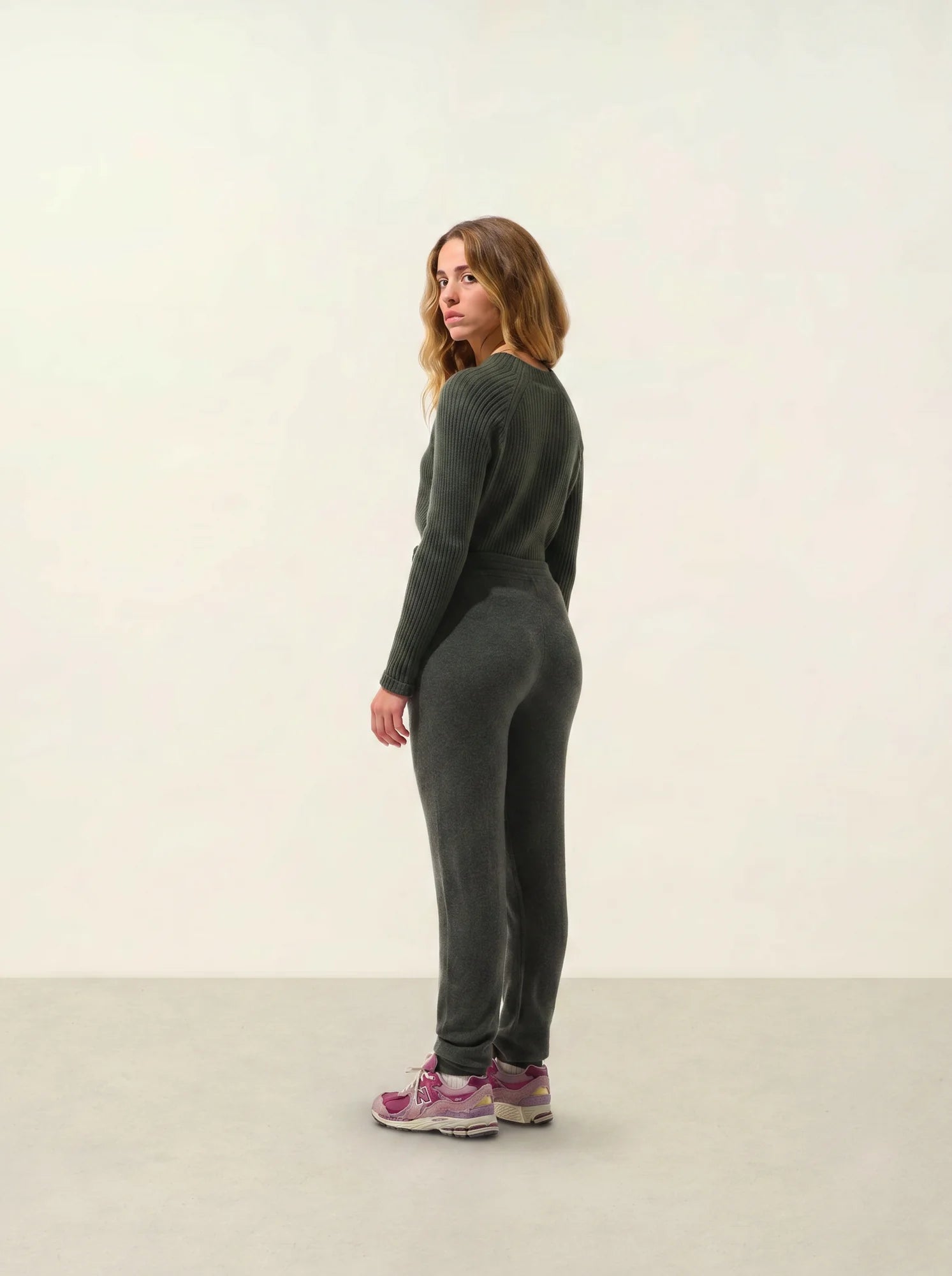 FERRAND jogging kaki chiné