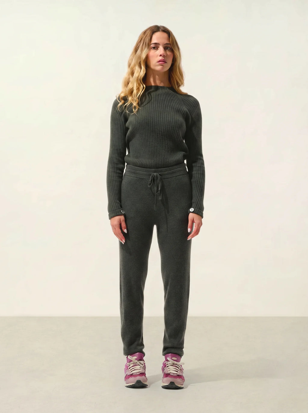 FERRAND jogging kaki chiné