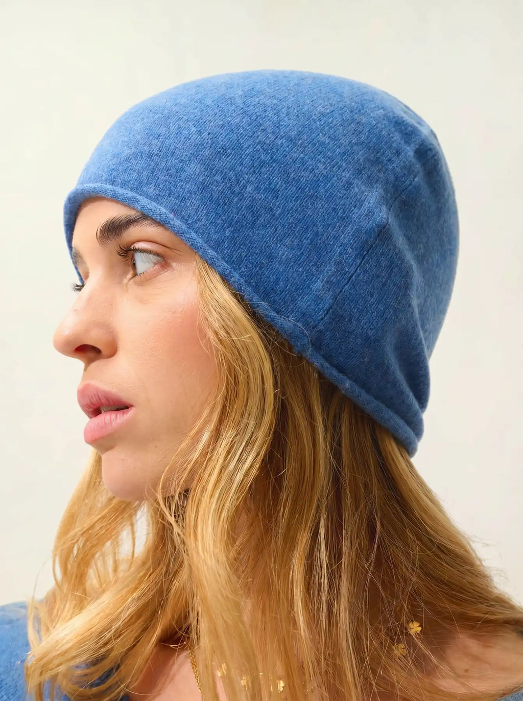 PINIER mütze blau denim