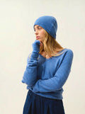 SERRE mitaines bleu denim