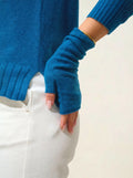 SERRE fingerless gloves peacock