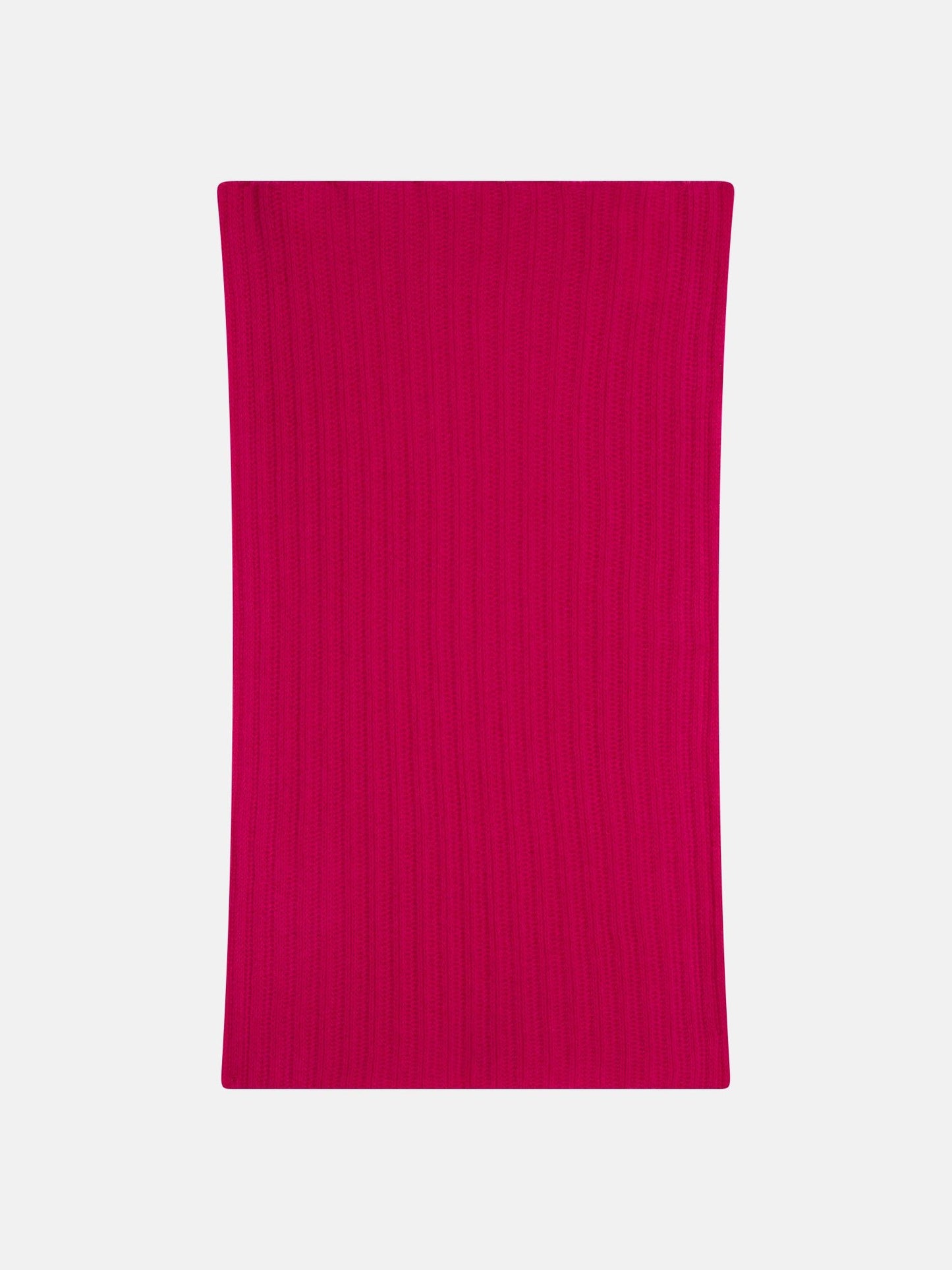 TOMMY 4-ply fuchsia 100% cashmere neck warmer