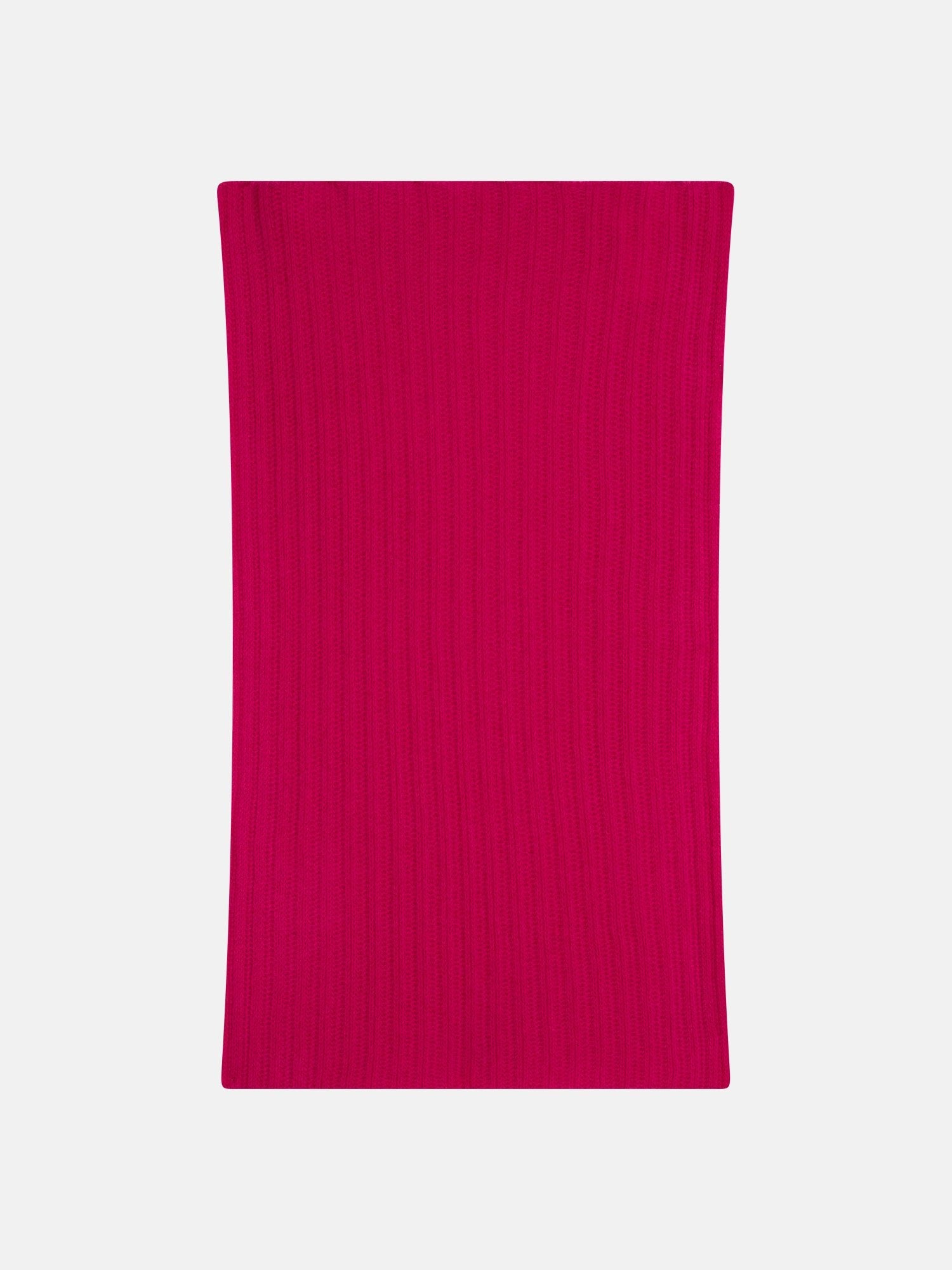 TOMMY 4-ply fuchsia 100% cashmere neck warmer