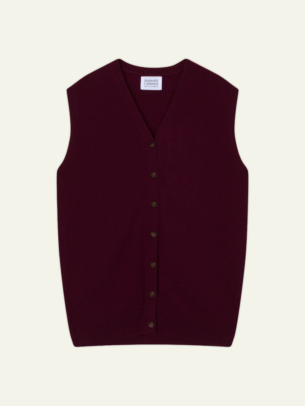 HUGO cardigan col V sans manches mûre