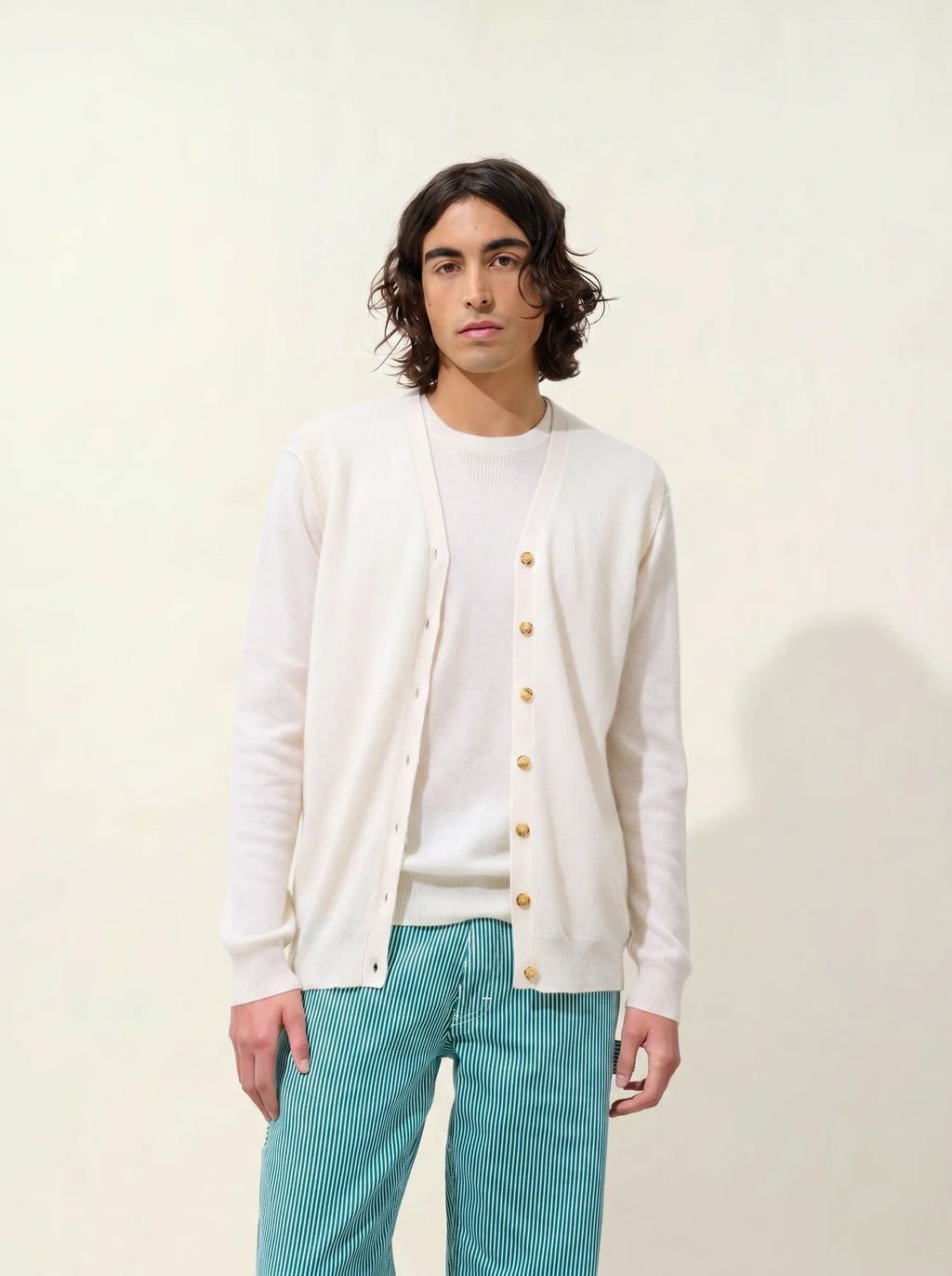 HUGO cardigan v-neck sleeveless snow