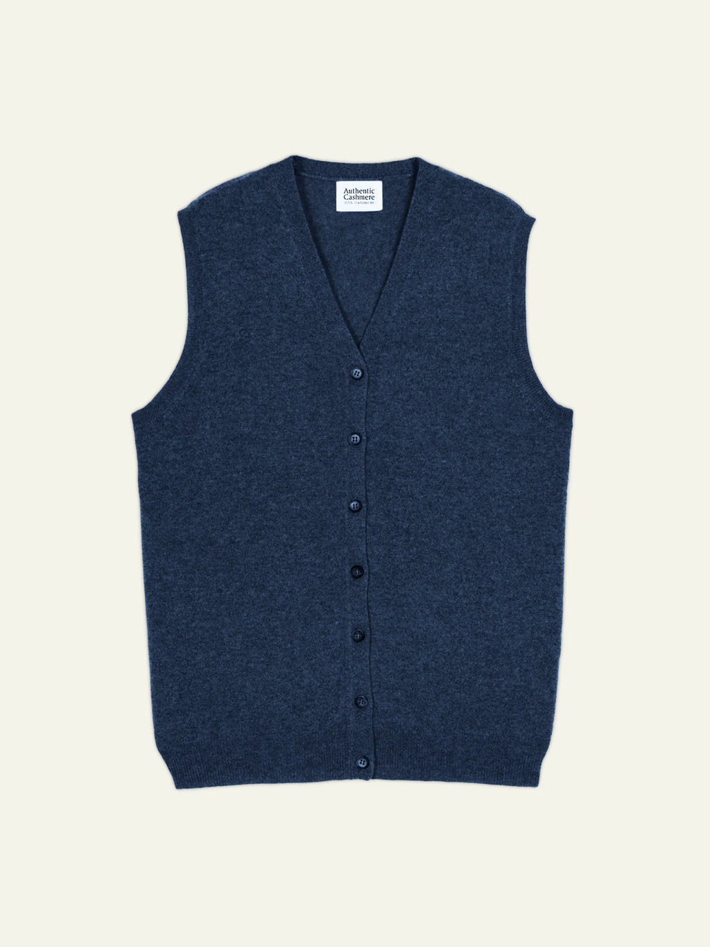 HUGO cardigan v-neck sleeveless heather ocean