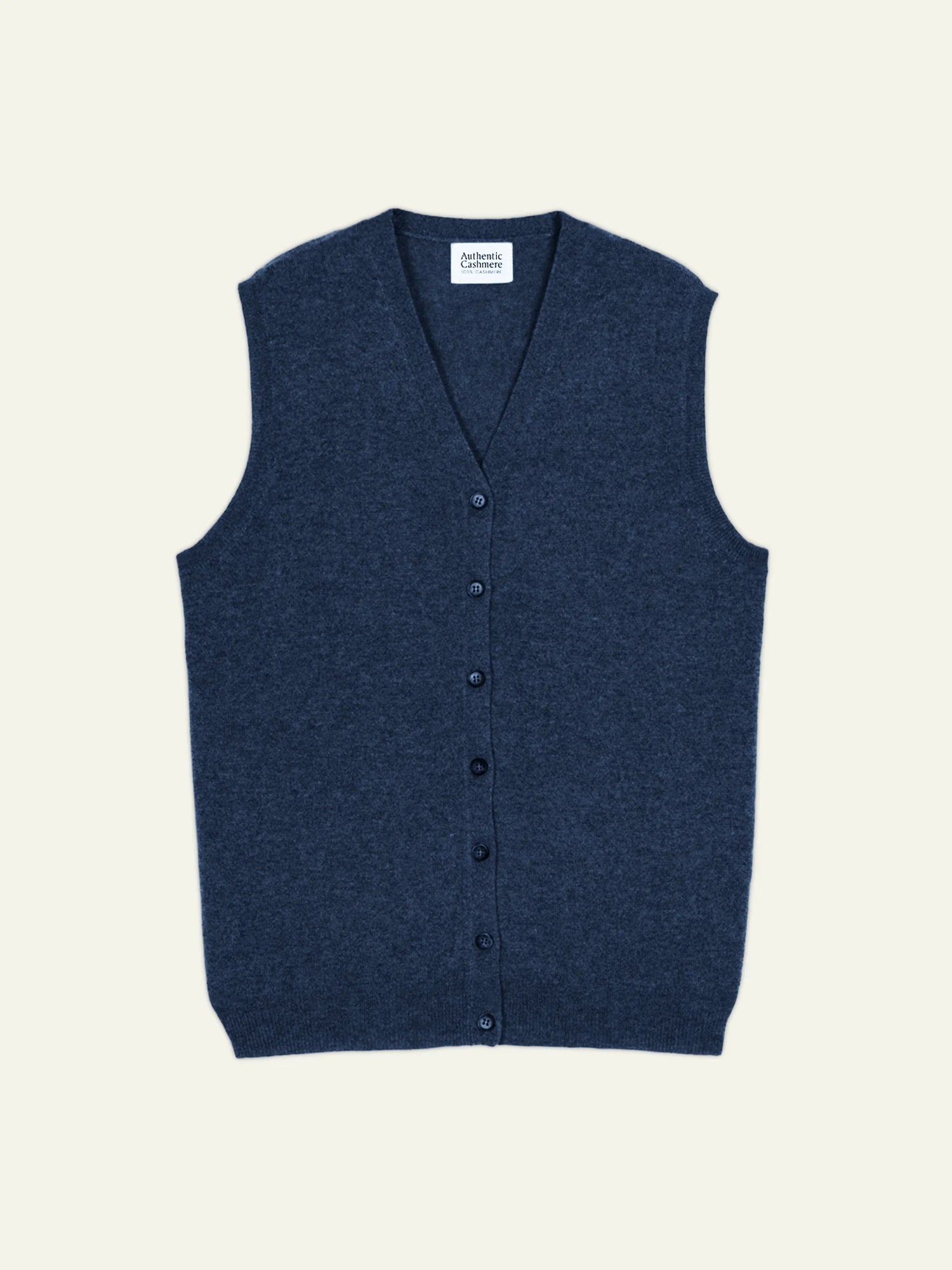 HUGO cardigan v-neck sleeveless heather ocean