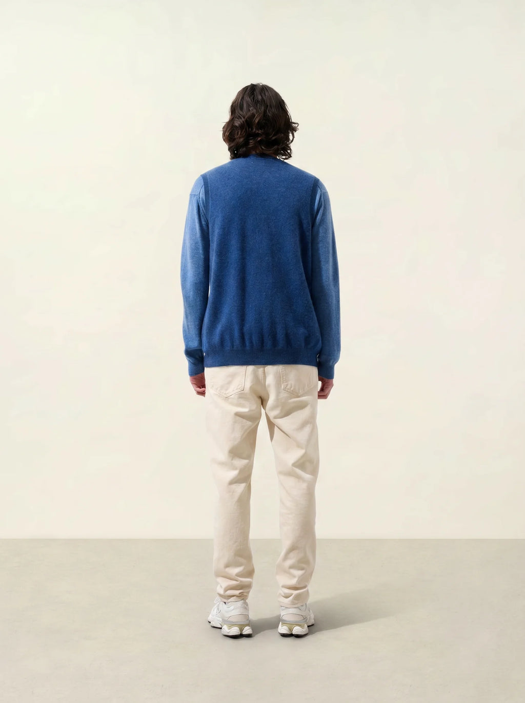 HUGO cardigan v-neck sleeveless heather ocean