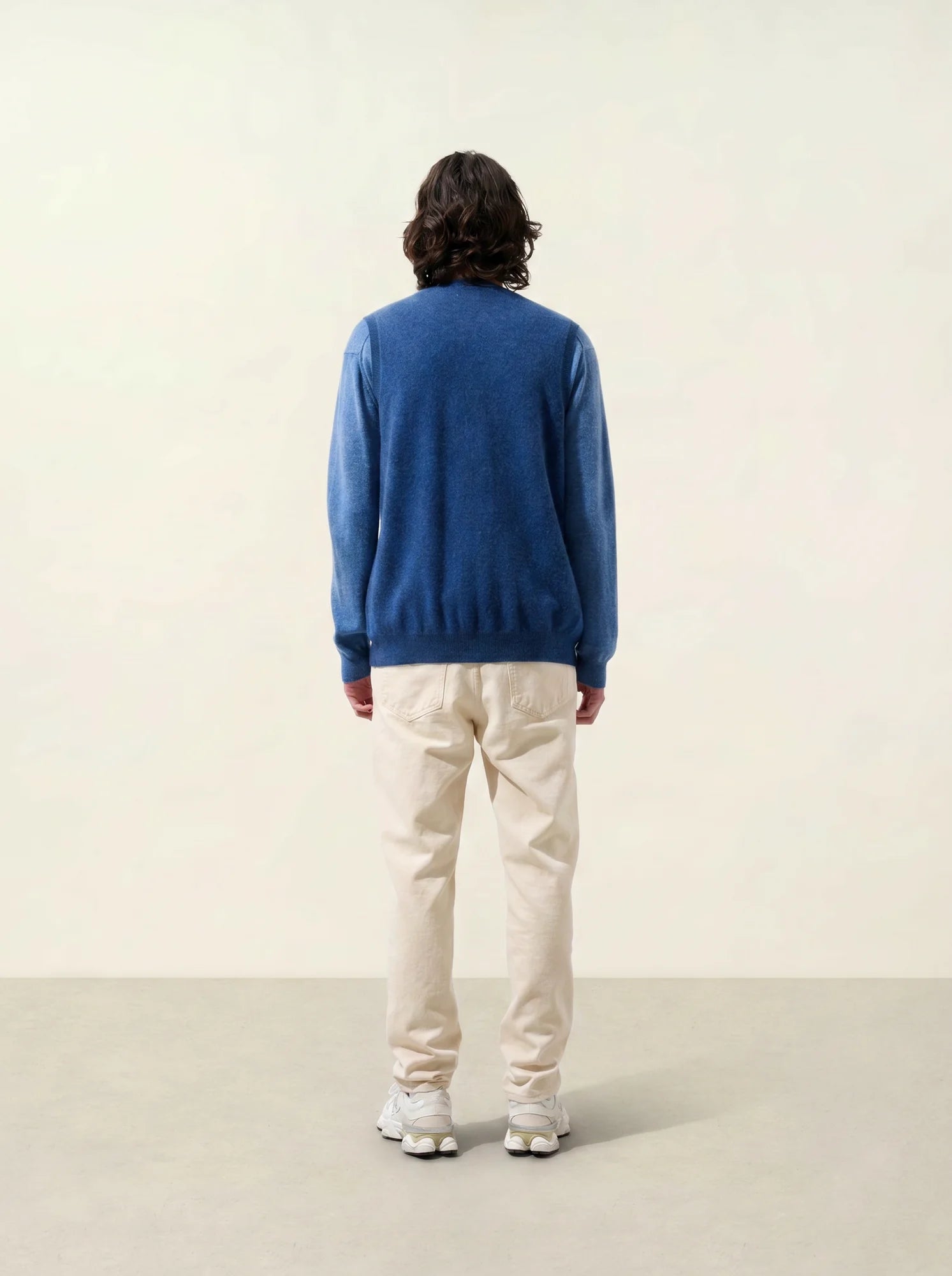 HUGO cardigan v-neck sleeveless heather ocean