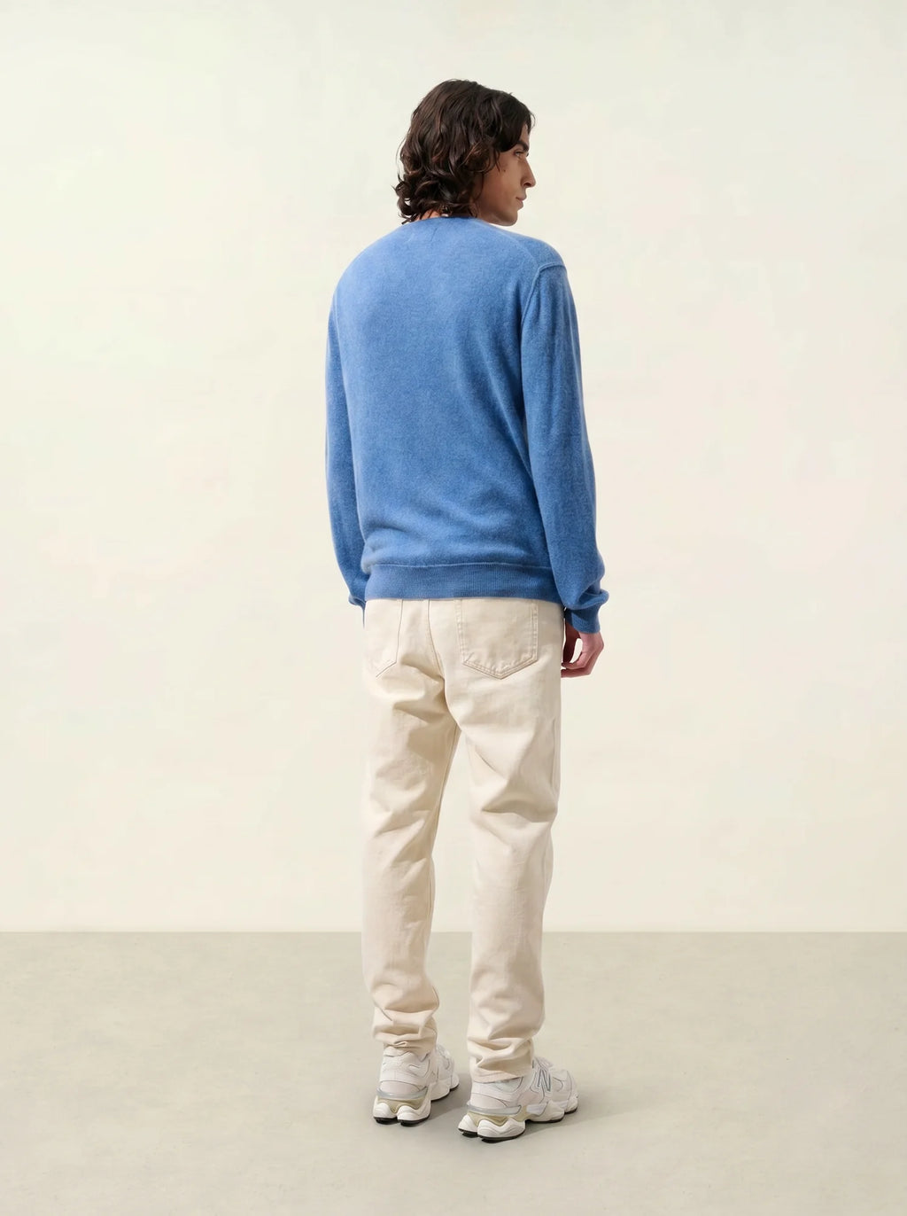 TIMEO pullover v-ausschnitt blau denim
