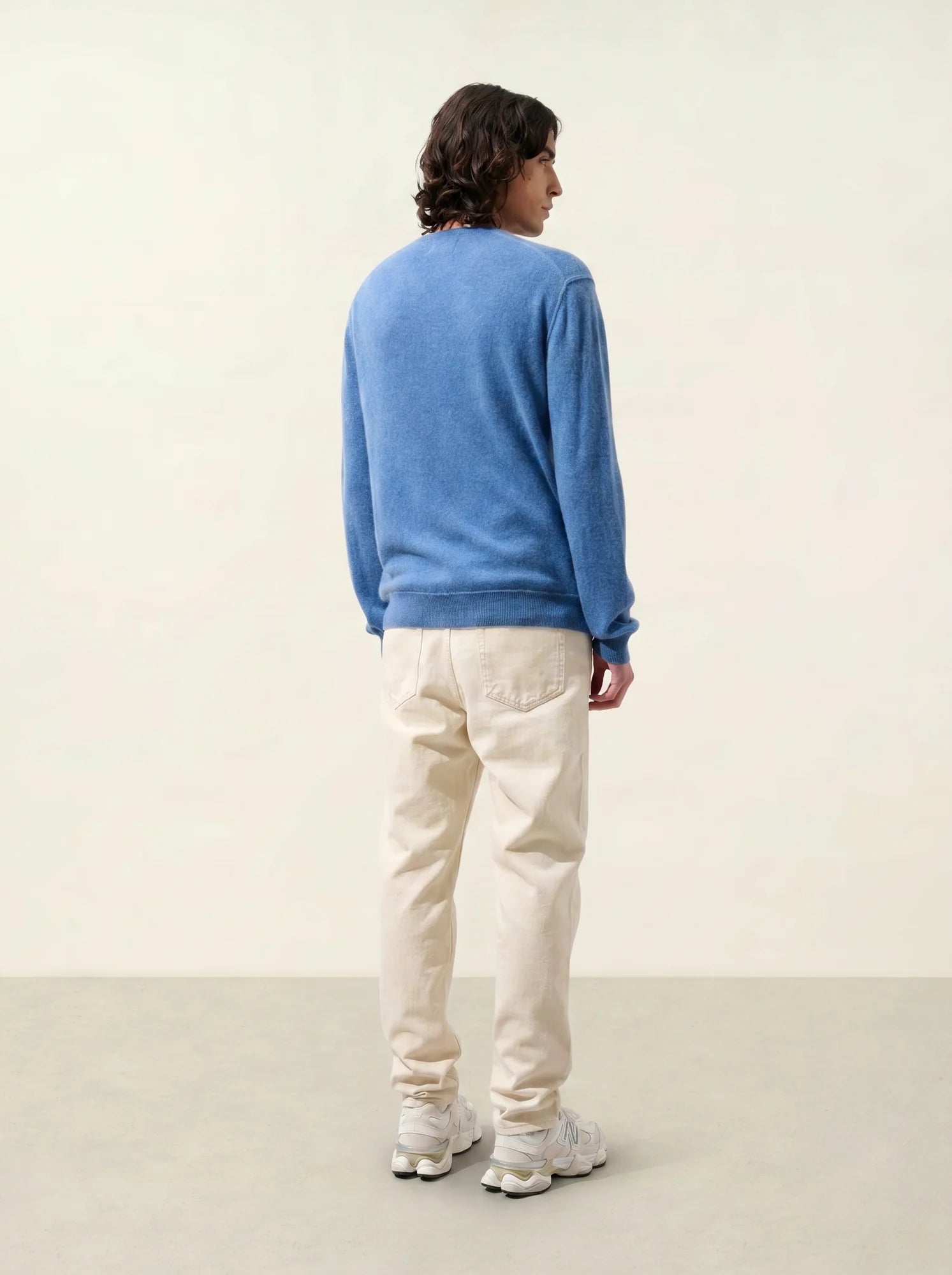 TIMEO pullover v-ausschnitt blau denim
