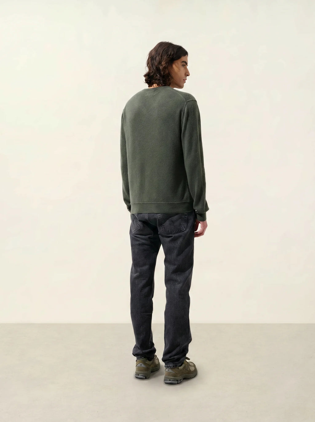TIMEO pullover v-ausschnitt khaki
