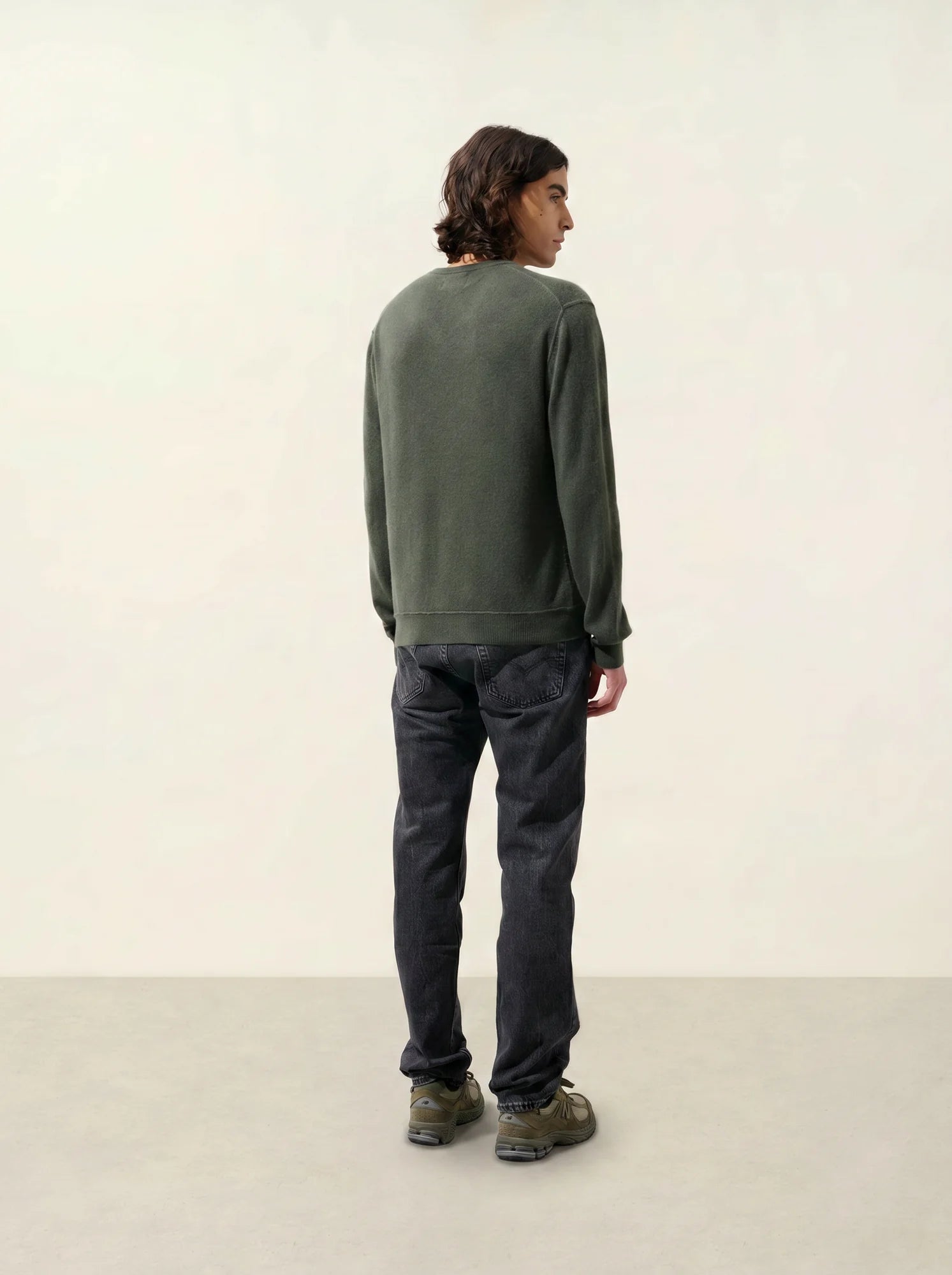TIMEO pullover v-ausschnitt khaki