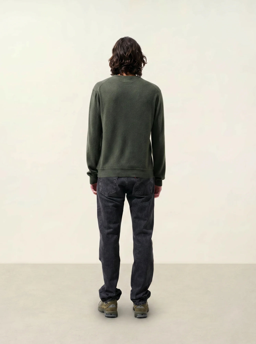 TIMEO pullover v-ausschnitt khaki