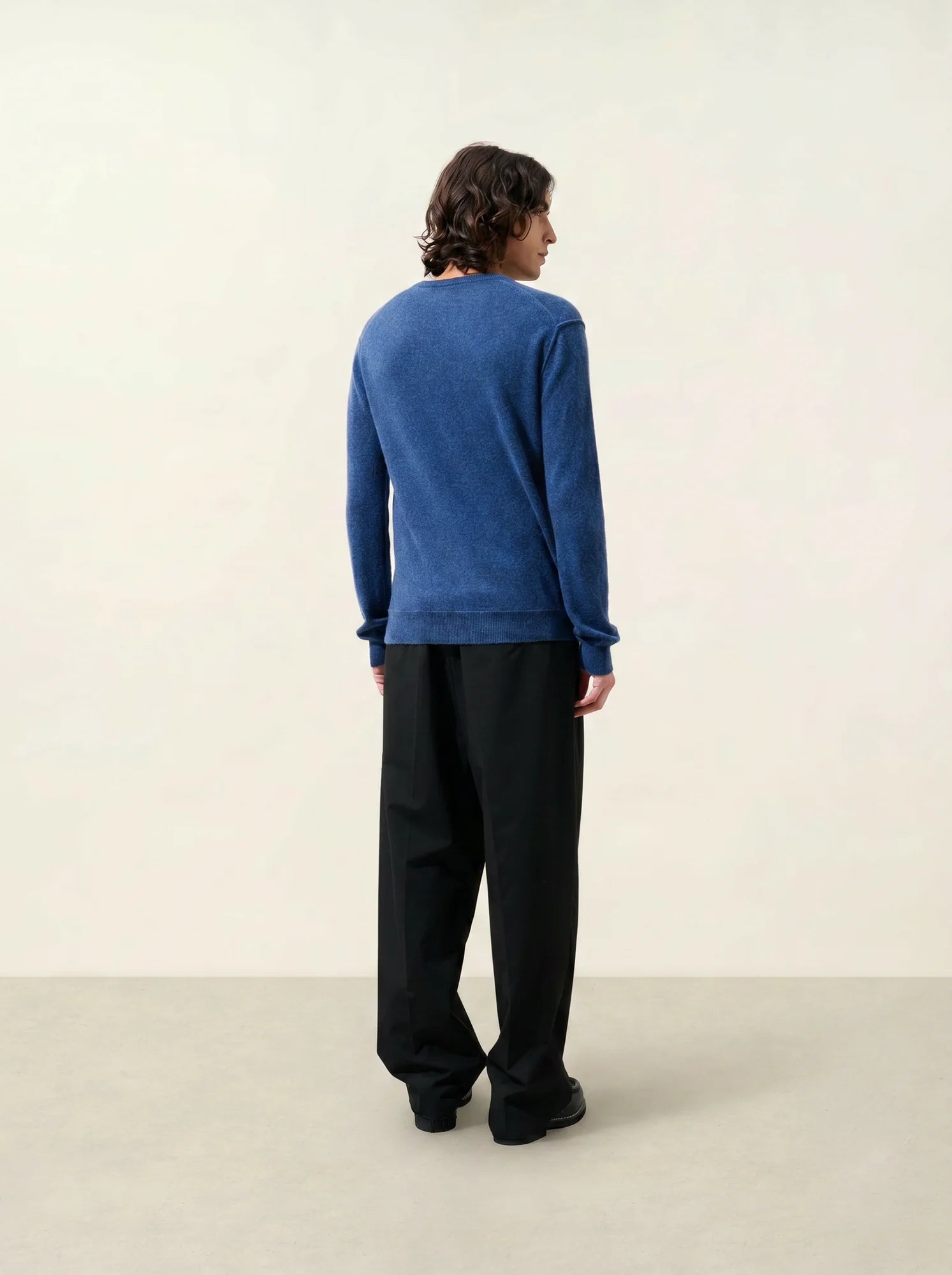 TIMEO pullover v-ausschnitt océan meliert