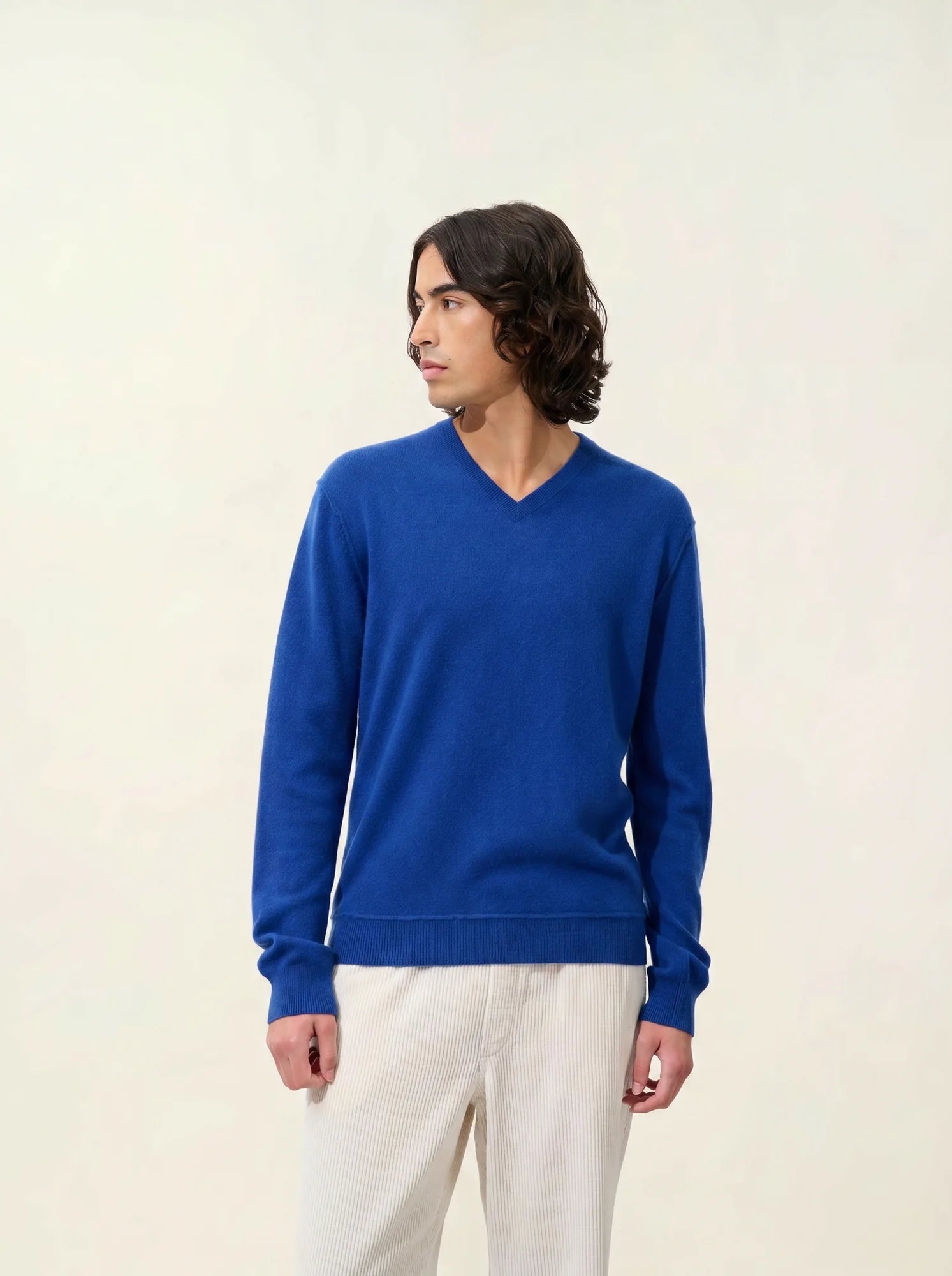 TIMEO pullover v-ausschnitt ultramarin