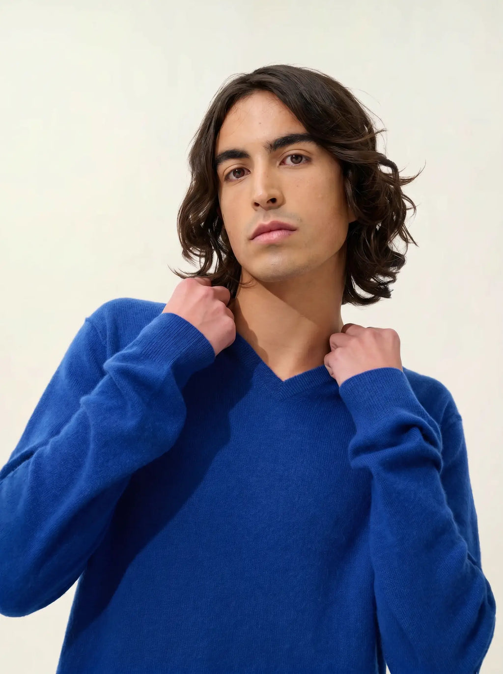 TIMEO pullover v-ausschnitt ultramarin