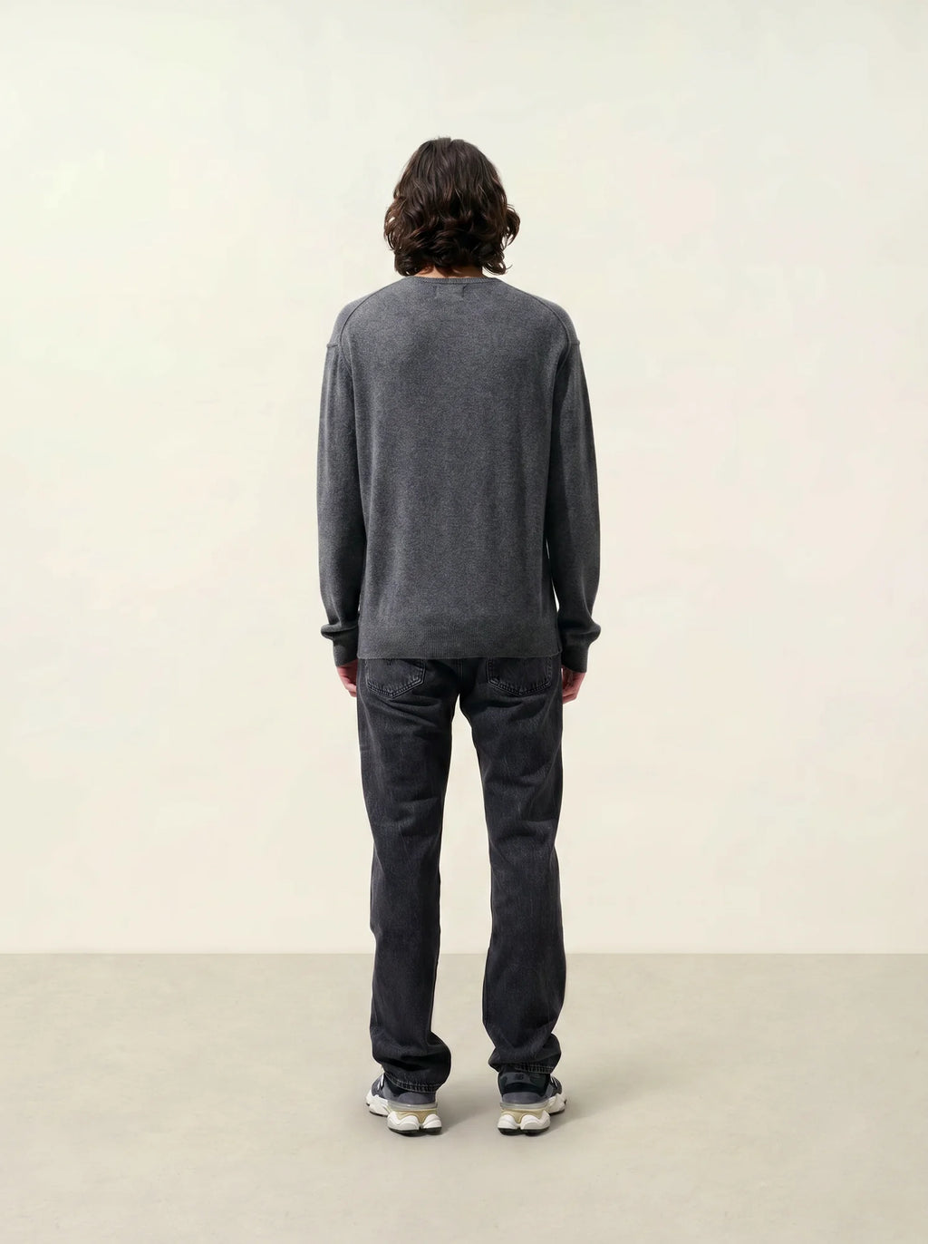 NOLAN sweater crew neck heather charcoal