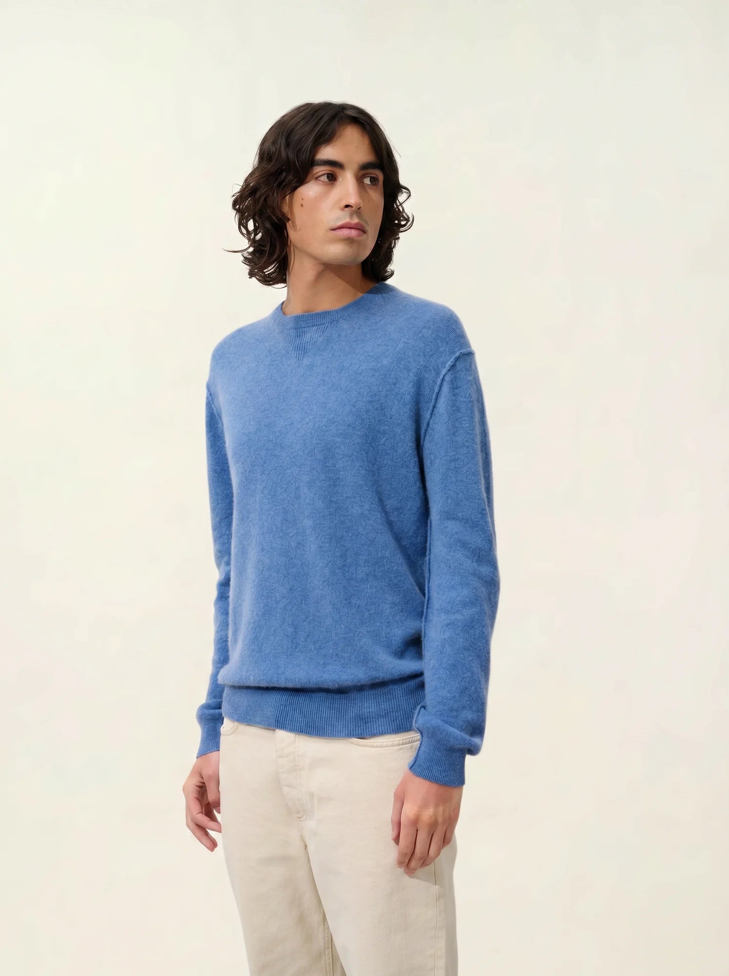 NOLAN sweater crew neck denim blue