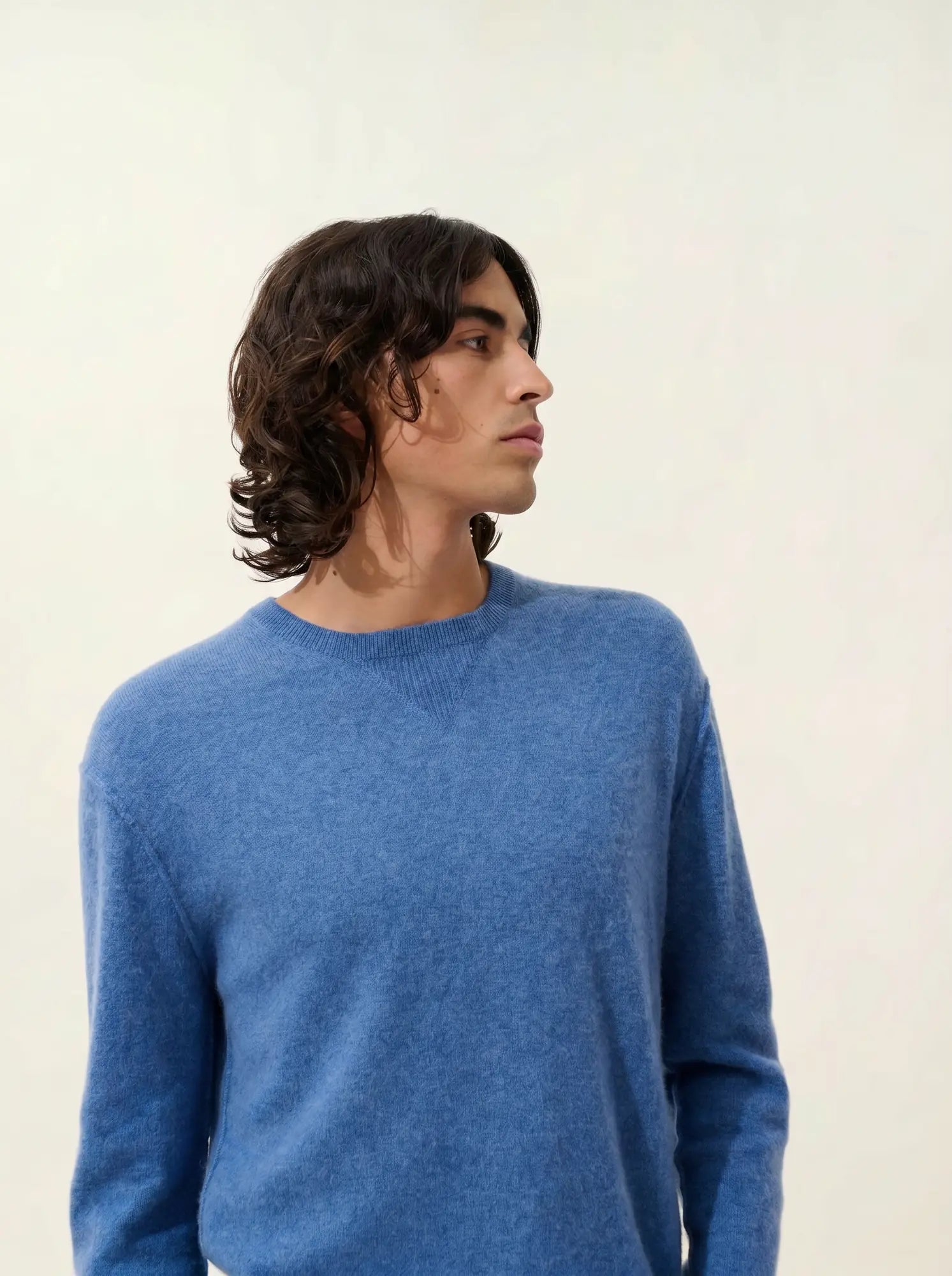 NOLAN sweater crew neck denim blue